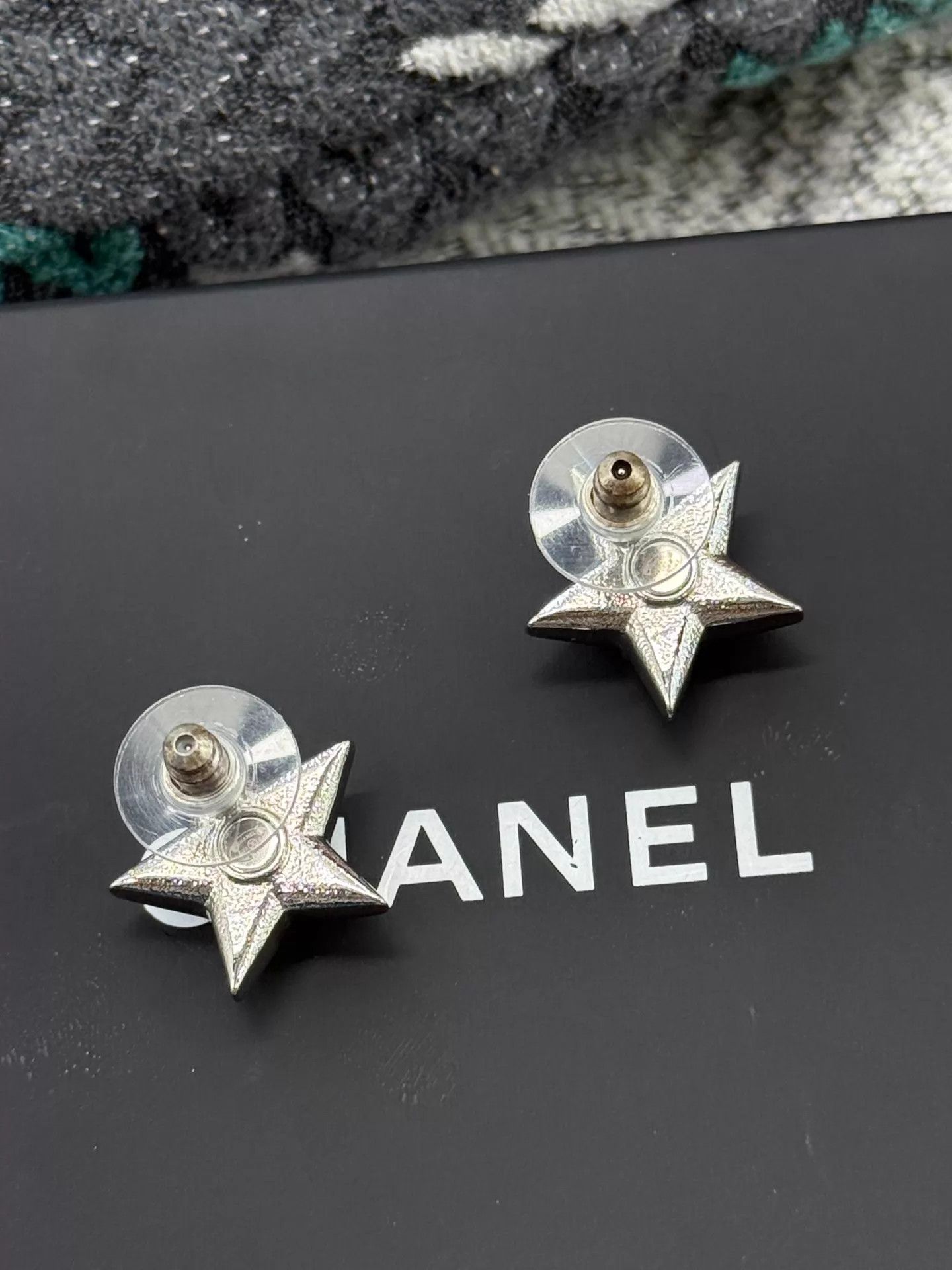 Chanel Chanel Star Rhinestone Stud Earrings New Size ONE SIZE - 4 Thumbnail