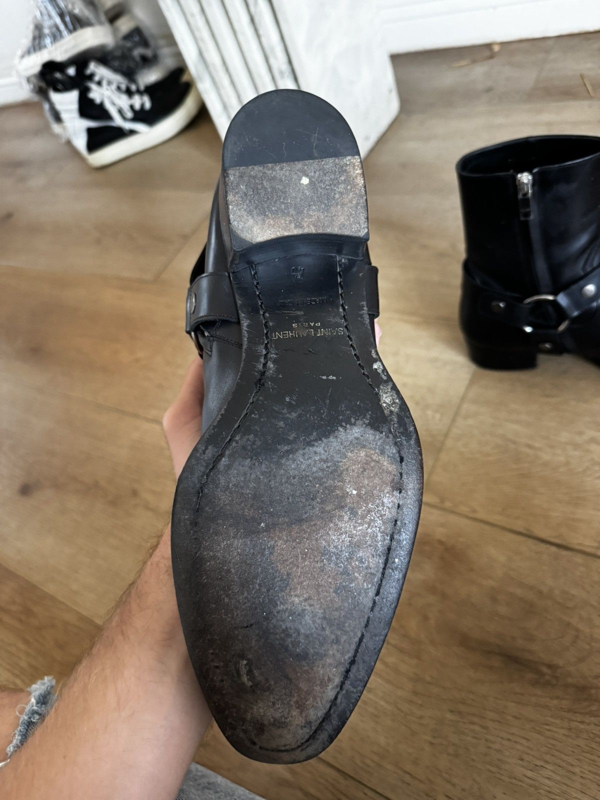 Saint Laurent Paris Hedi Harness Wyatts Leather 43 Size US 10 / EU 43 - 5 Thumbnail