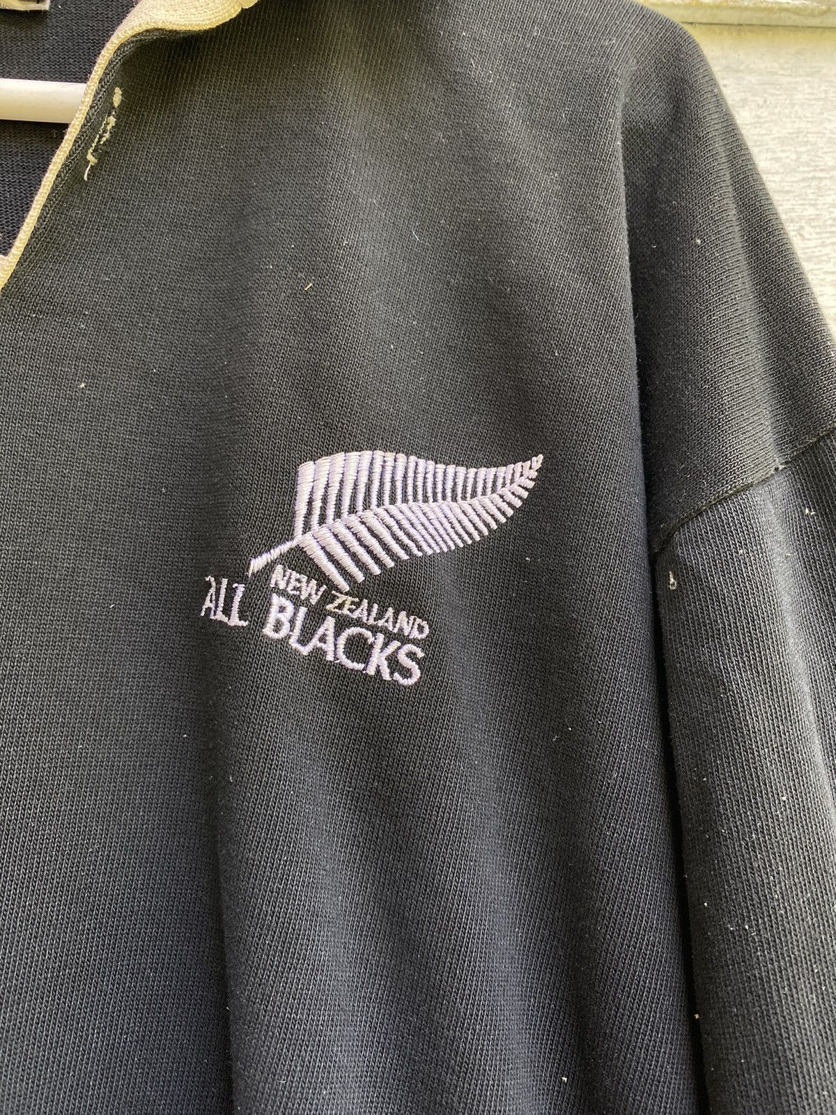 All Blacks × Canterbury of New Zealand × Vintage Vintage Thrashed Distressed Canterburry All Black Rugby L/S Size US M / EU 48-50 / 2 - 4 Thumbnail