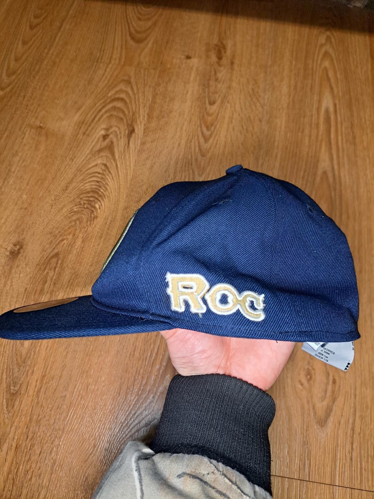 Rocawear NEW Rocawear Navy Blue Fitted Snapback Hat Cap Size 8 Wool Size ONE SIZE - 3 Thumbnail