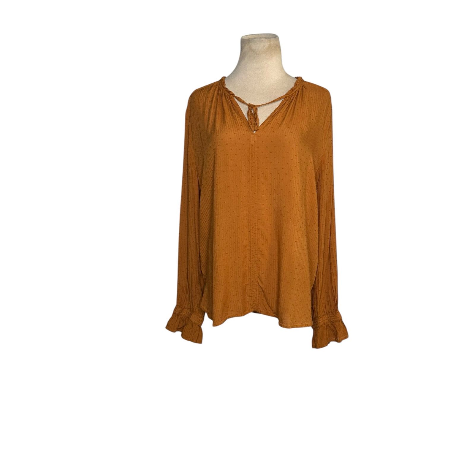 Loft Loft burnt orange long sleeves tunic blouse size large Size L / US 10 / IT 46 - 11 Thumbnail