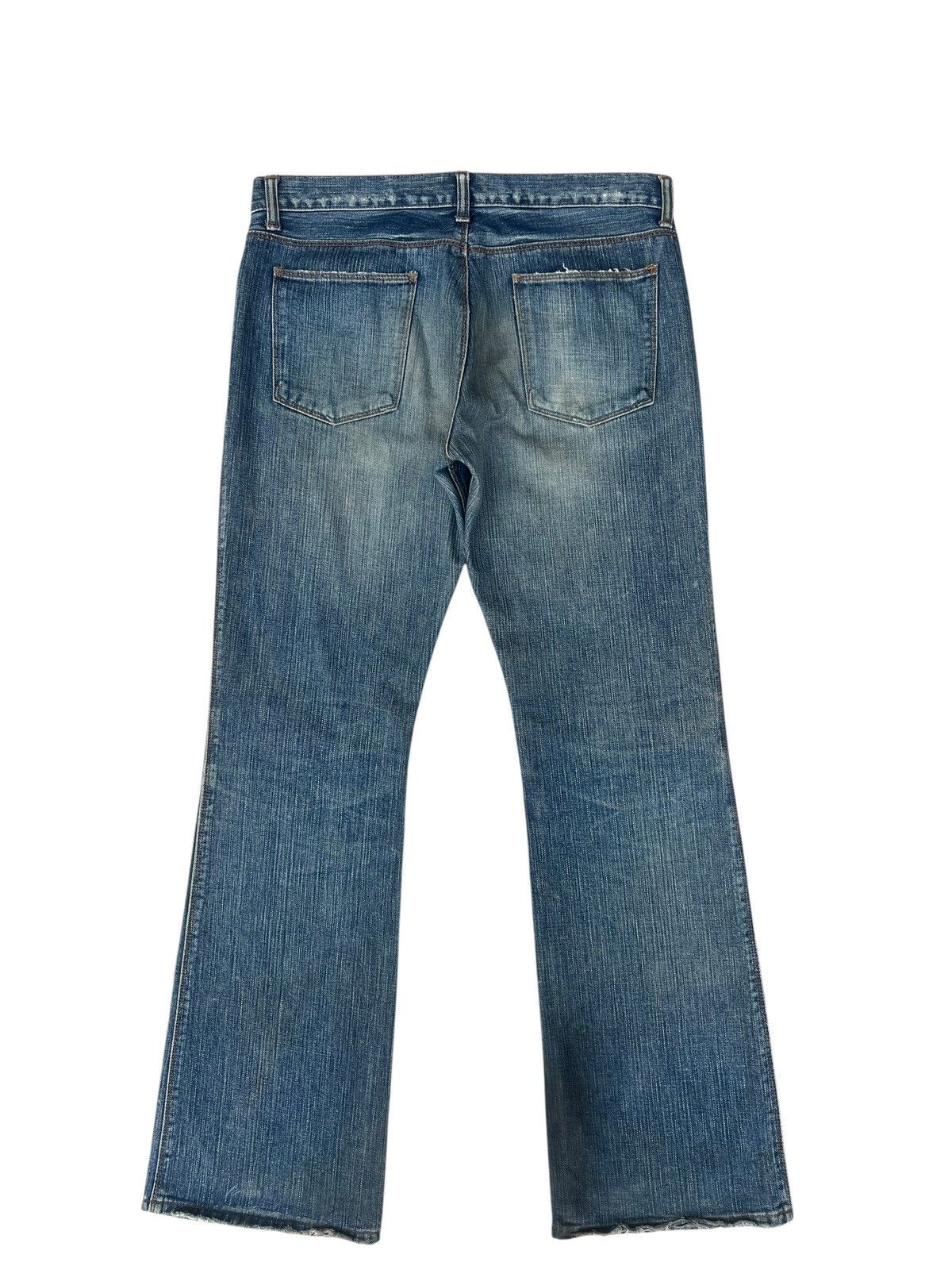 Beams Japan Vintage 90s Beams Japan Aging Dirty Mud Denim Flare Jeans Size US 32 / EU 48 - 14 Thumbnail