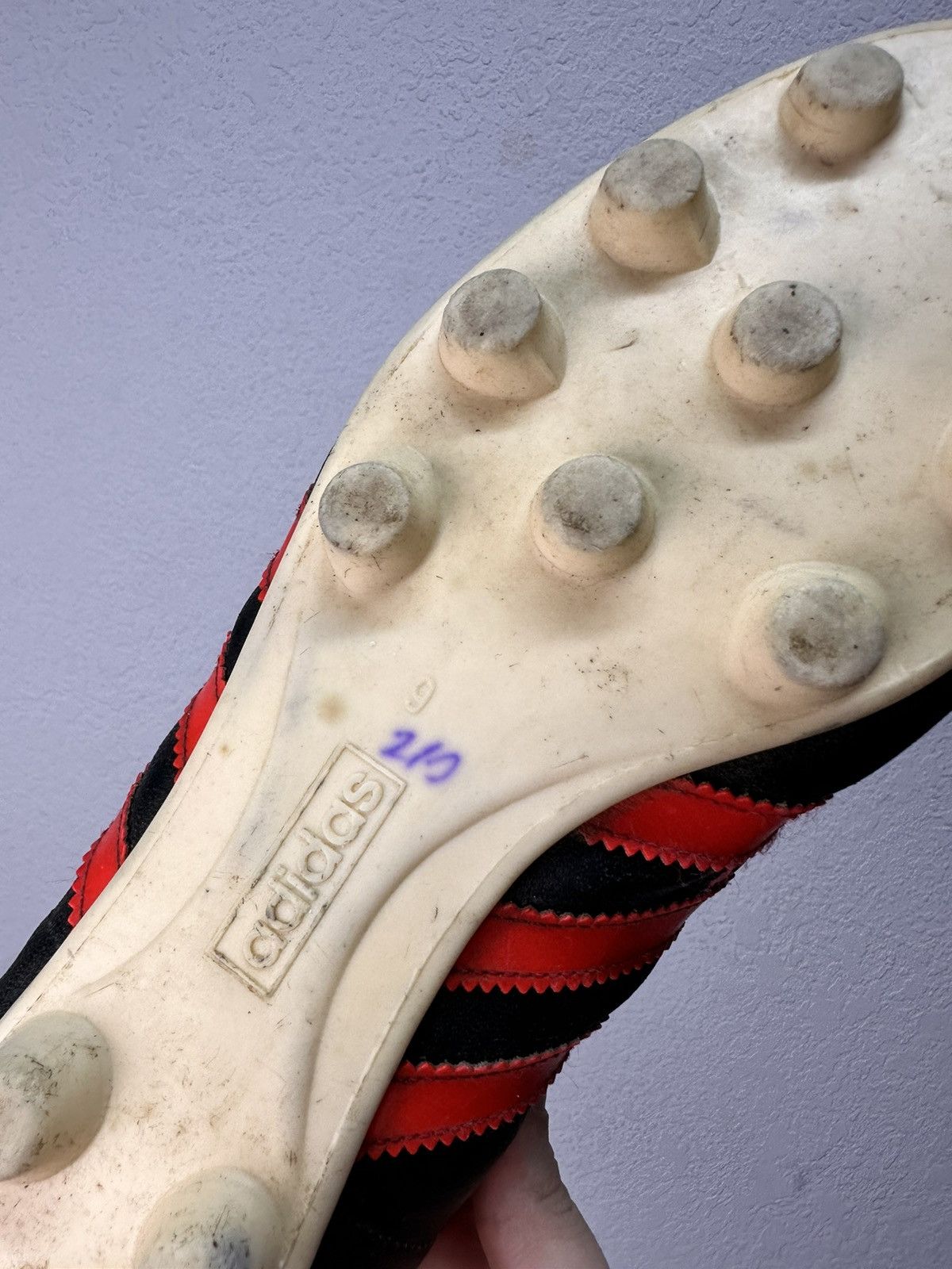 Adidas Vintage ADIDAS CHILE Football Boots Rare 70s Made Yugoslavia Size US 9 / EU 42 - 13 Thumbnail