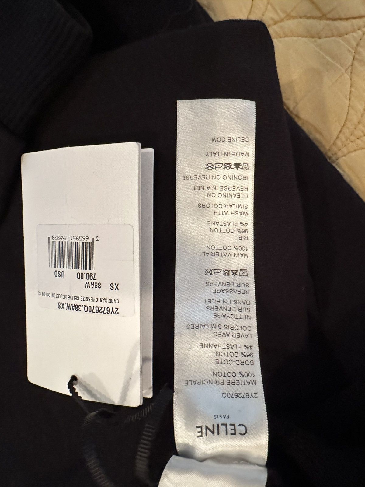 Celine CELINE CARDIGAN BLACK Size US XS / EU 42 / 0 - 10 Thumbnail