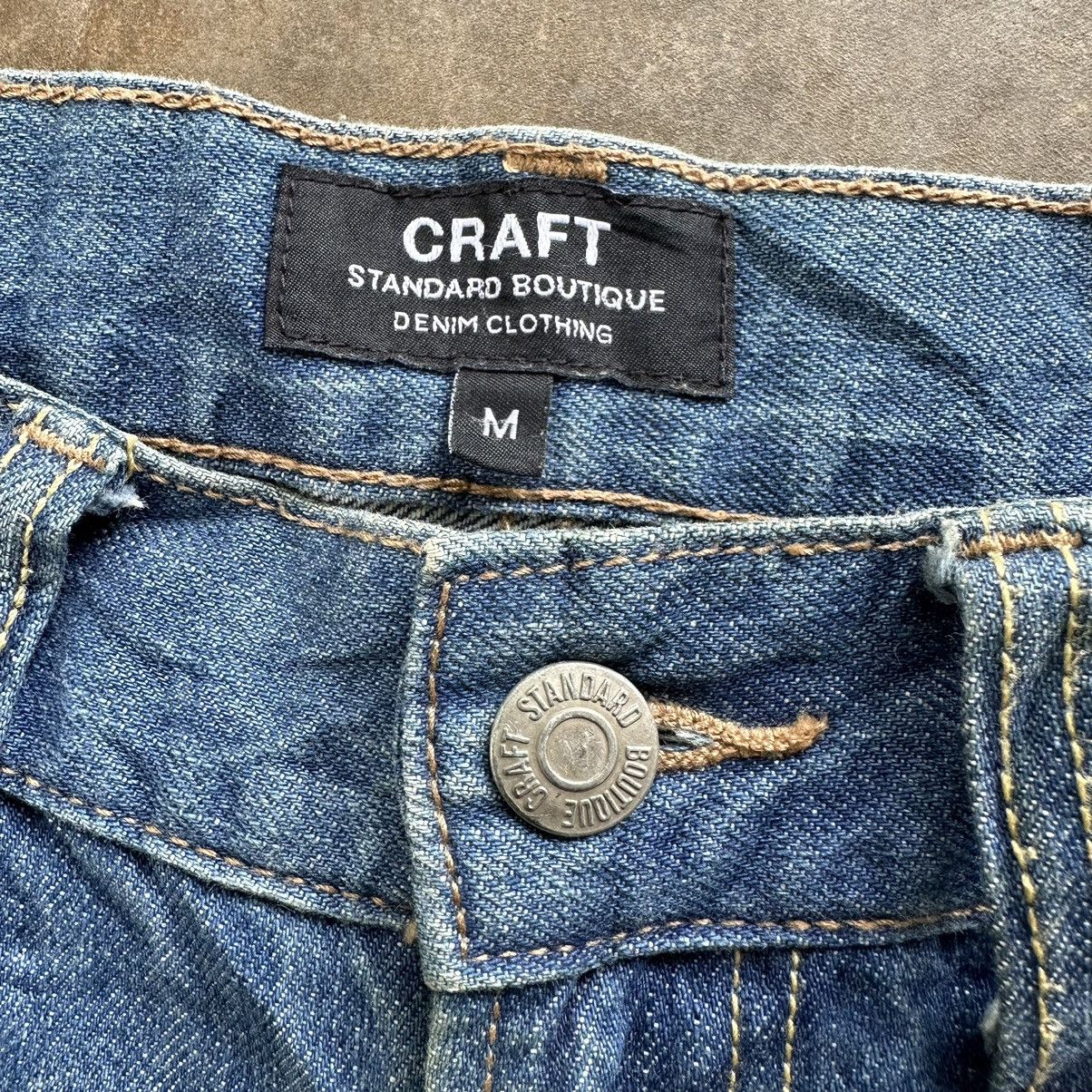 Japanese Brand Vintage W31 💥 Craft Distressed Faded Denim Jean Pant Size US 31 - 6 Thumbnail