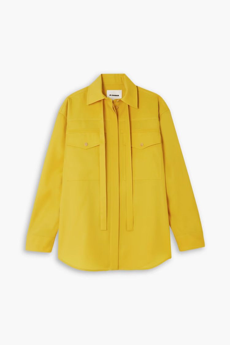 Jil Sander o1y1025 Solid Color Shirt in Yellow Size S / US 4 / IT 40 - 1 Thumbnail
