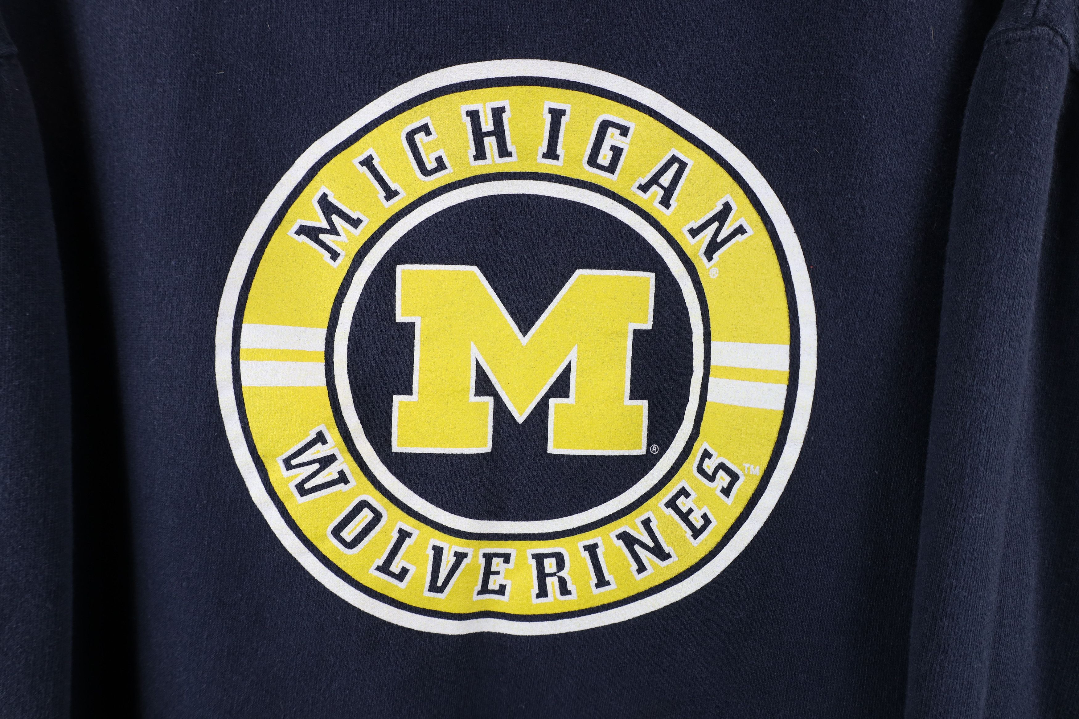 Vintage Vintage 90s Heavyweight University of Michigan Sweatshirt Size US XXL / EU 58 / 5 - 4 Thumbnail