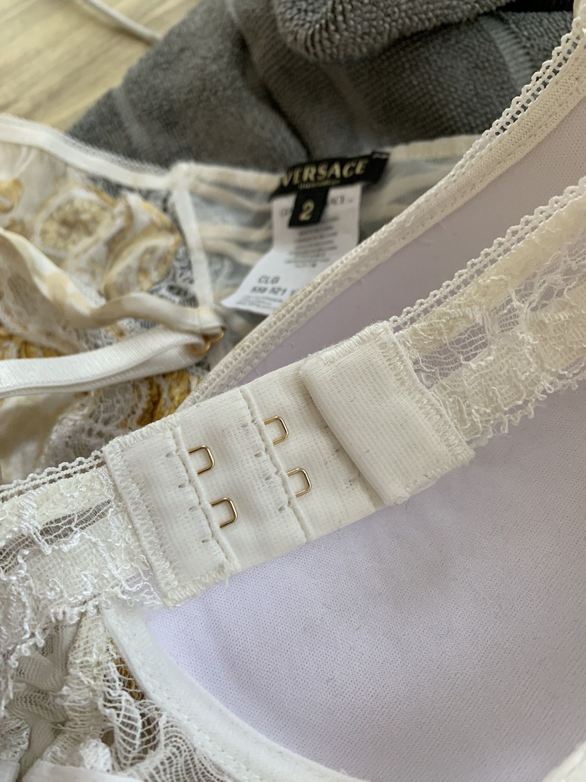 Versace 🔴 VERSACE Underwear Set Suit Baroque Bikini Bra Gold Size ONE SIZE - 4 Thumbnail