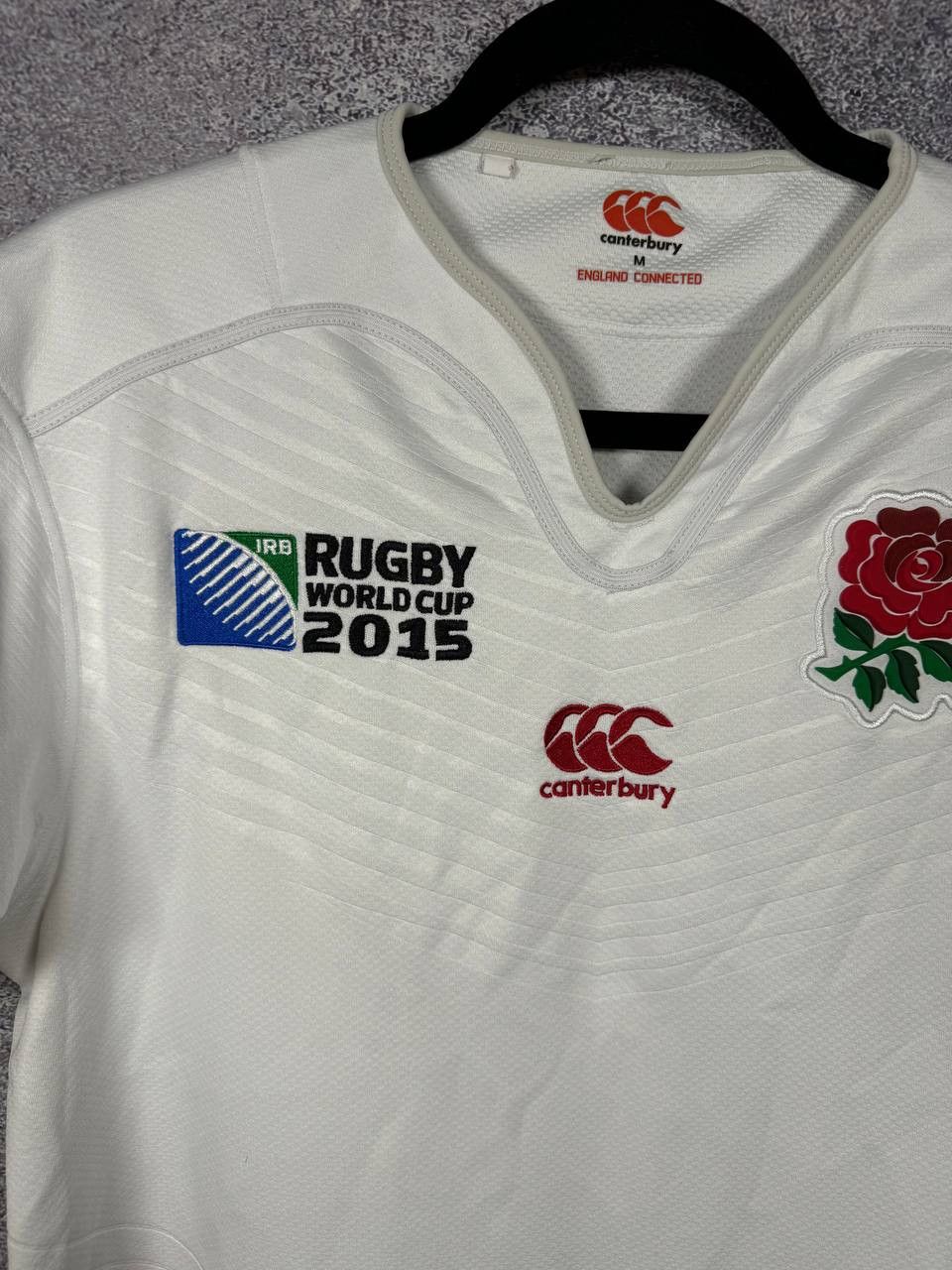 Canterbury of New Zealand England Rugby Union 2015 World Cup Canterbury Jersey Medium Size US M / EU 48-50 / 2 - 6 Thumbnail