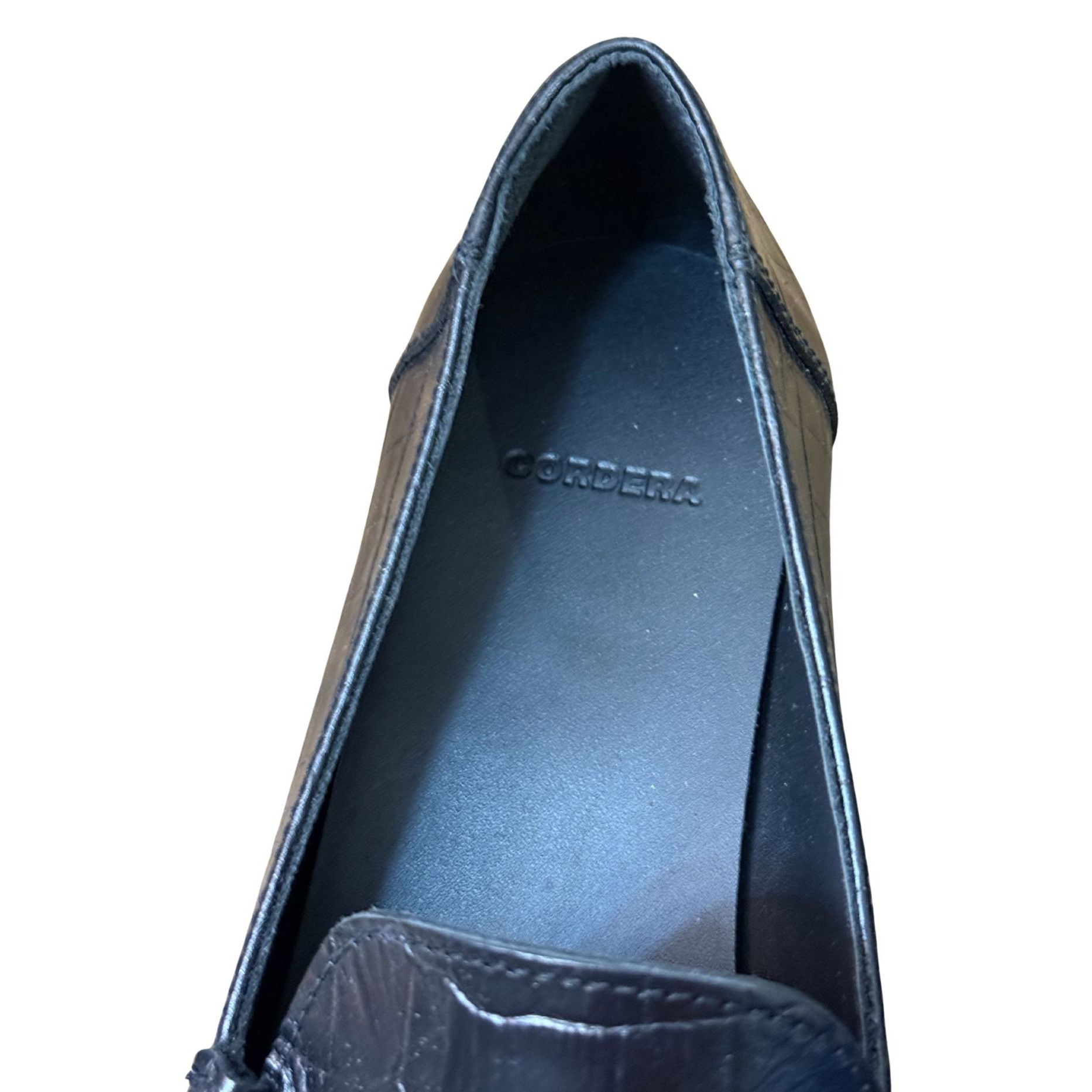 Other CORDERA Leather Loafer Black Croco NWOB $519 Sz 40 Size US 10 / IT 40 - 4 Thumbnail