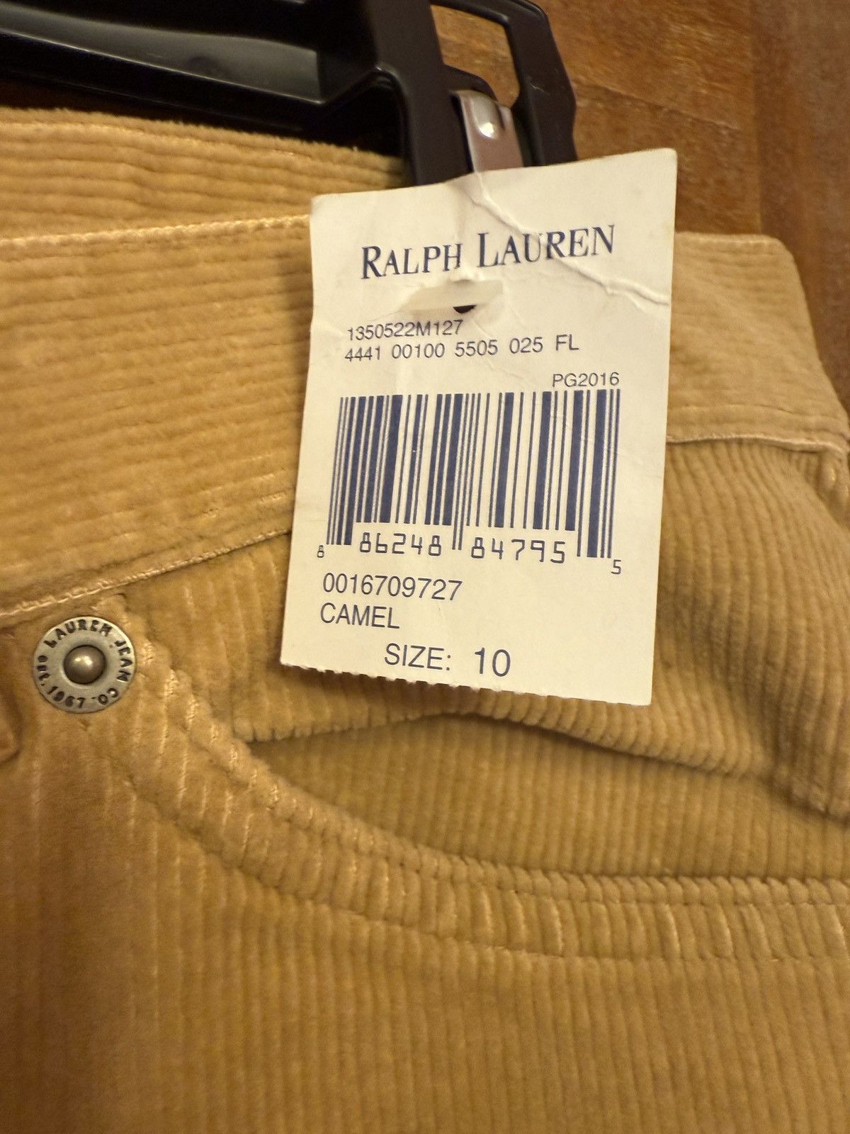 Lauren Ralph Lauren Lauren Jeans Co Ralph Lauren Camel Flare Leg Corduroy Pants Size 32" / US 10 / IT 46 - 2 Thumbnail