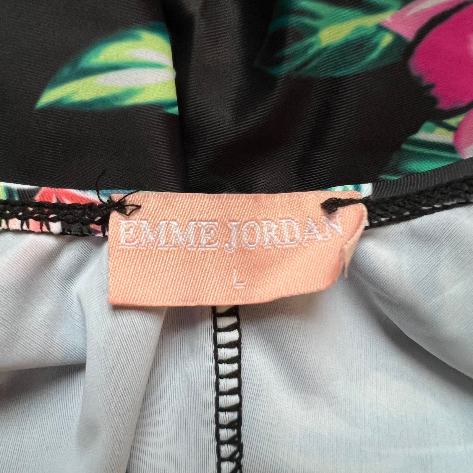 Other Emme Jordan Floral One Piece Swim Suit, L Size ONE SIZE - 5 Thumbnail