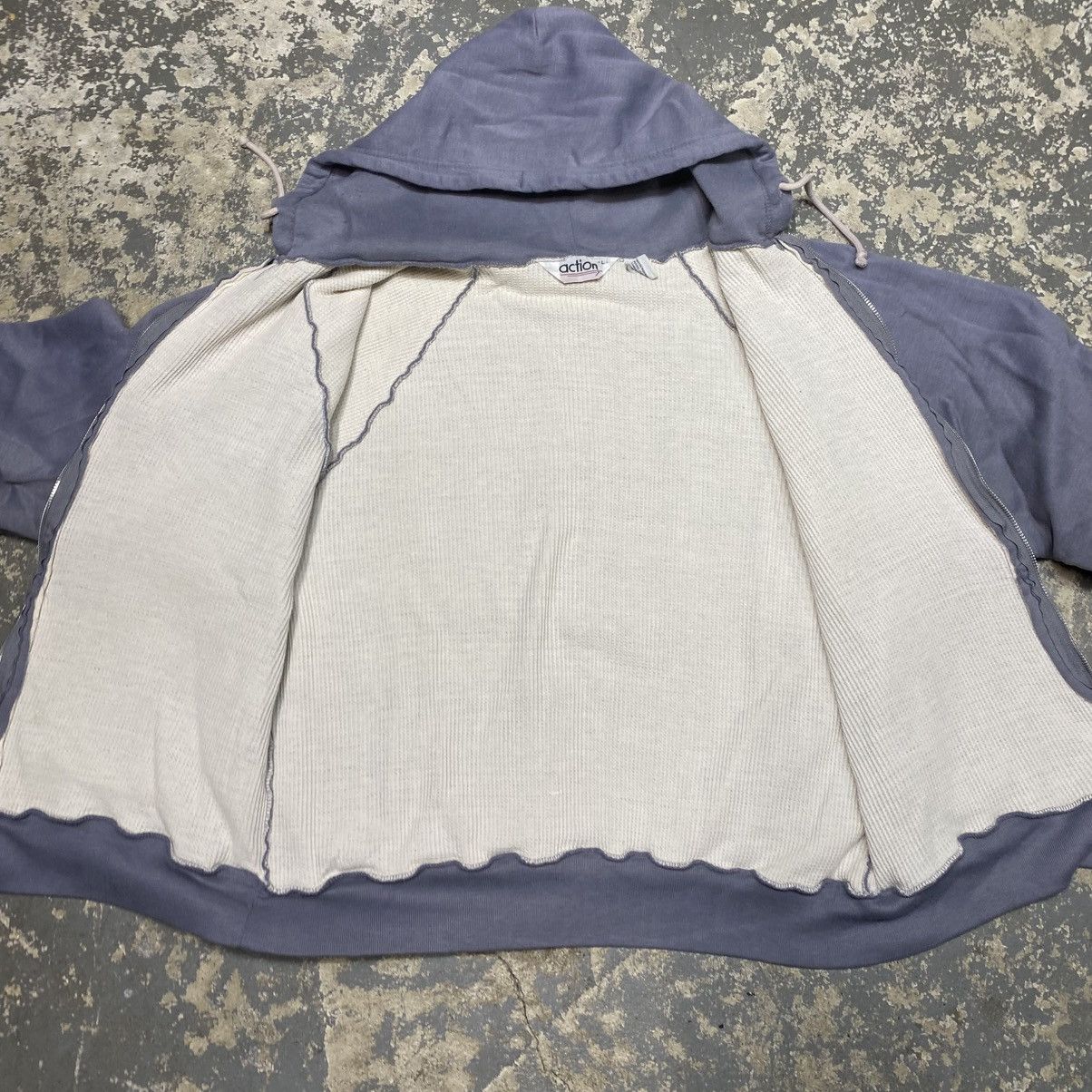 Japanese Brand × Vintage Vintage Action Waffle Insulated Thermal Lined Zip Hoodie Size US L / EU 52-54 / 3 - 3 Thumbnail