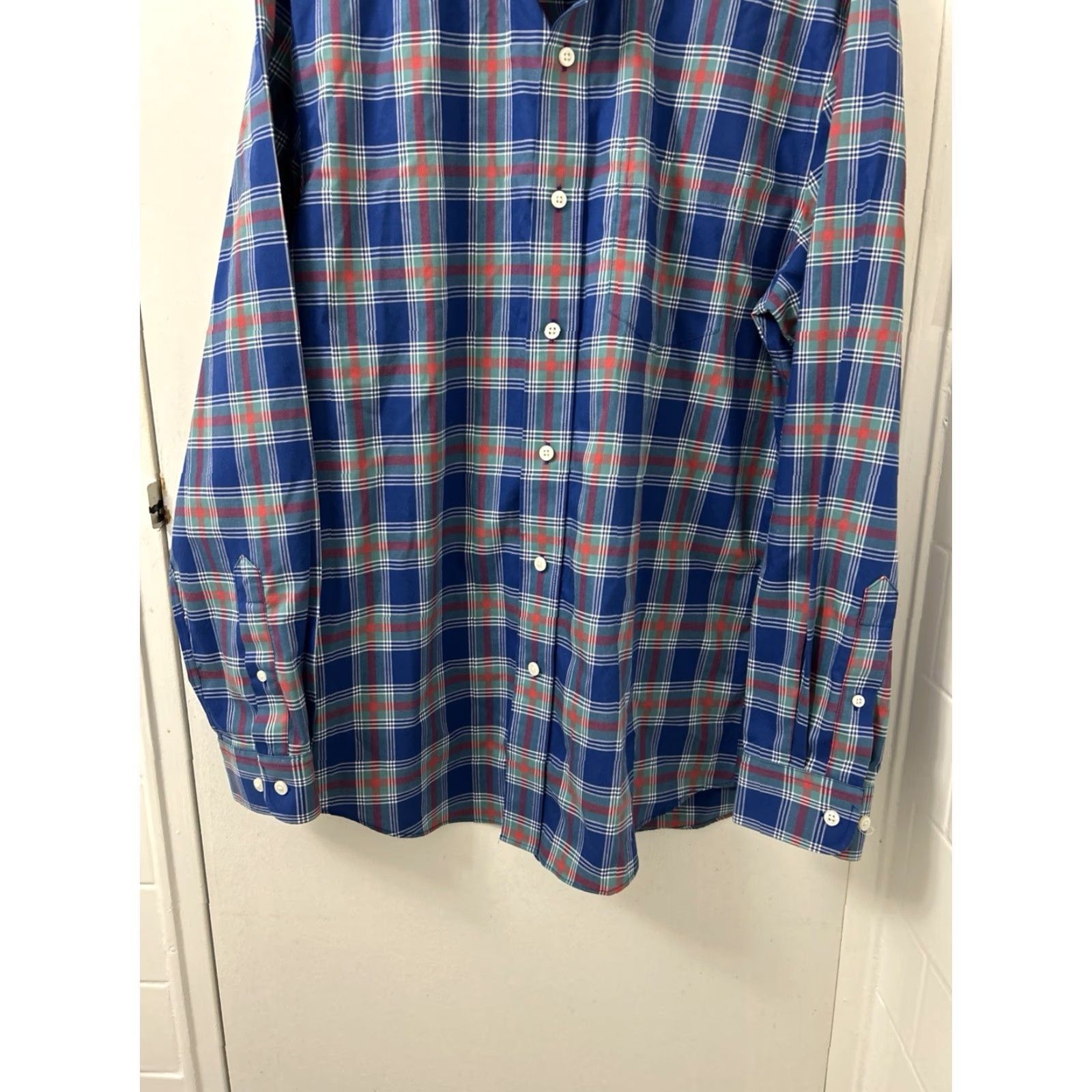 Vintage VINTAGE LL Bean Shirt Mens Sz M Blue Kennebunk Sport Slightly Fitted Oxford Plaid 287889 Size US M / EU 48-50 / 2 - 3 Thumbnail