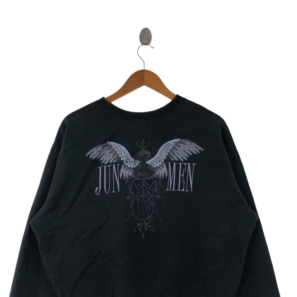 JUN MEN × Undercover Vintage JUN MEN Not UNDERCOVER Wing y2k Design Sweatshirt Size US XL / EU 56 / 4 - 2 Thumbnail