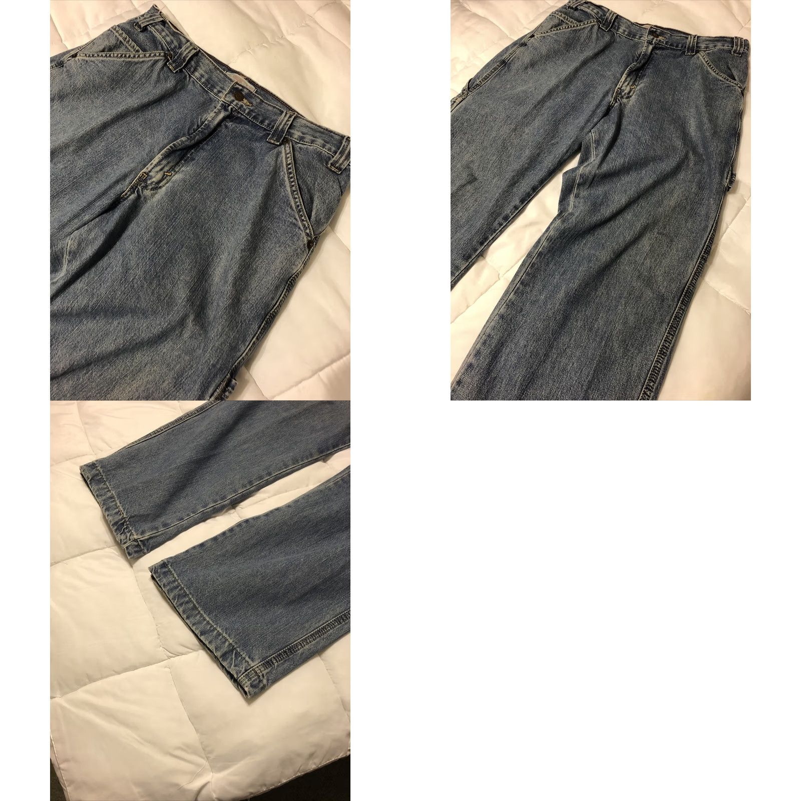 Levi's VINTAGE Levi's Carpenter Jeans Denim 90s Mens W36xL29 Regular Blue Cotton Jeans Size US 36 / EU 52 - 8 Thumbnail