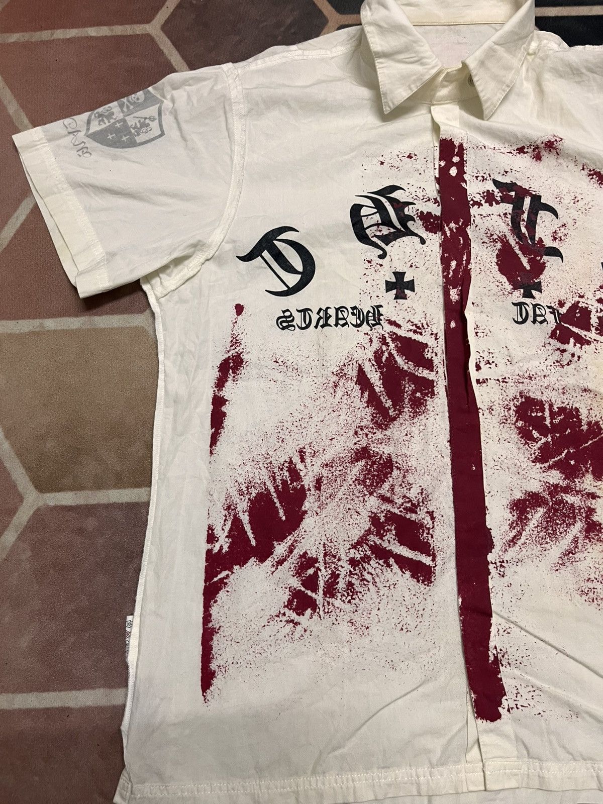 Seditionaries 💥Vtg Y2K Punk No Future Red Fat Hearts Anti Cross Anarchy Size US M / EU 48-50 / 2 - 5 Thumbnail