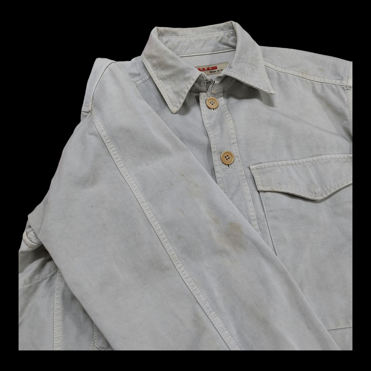Prada PRADA SS13 Cotton Twill Sport Overshirt Jacket Size US L / EU 52-54 / 3 - 11 Thumbnail