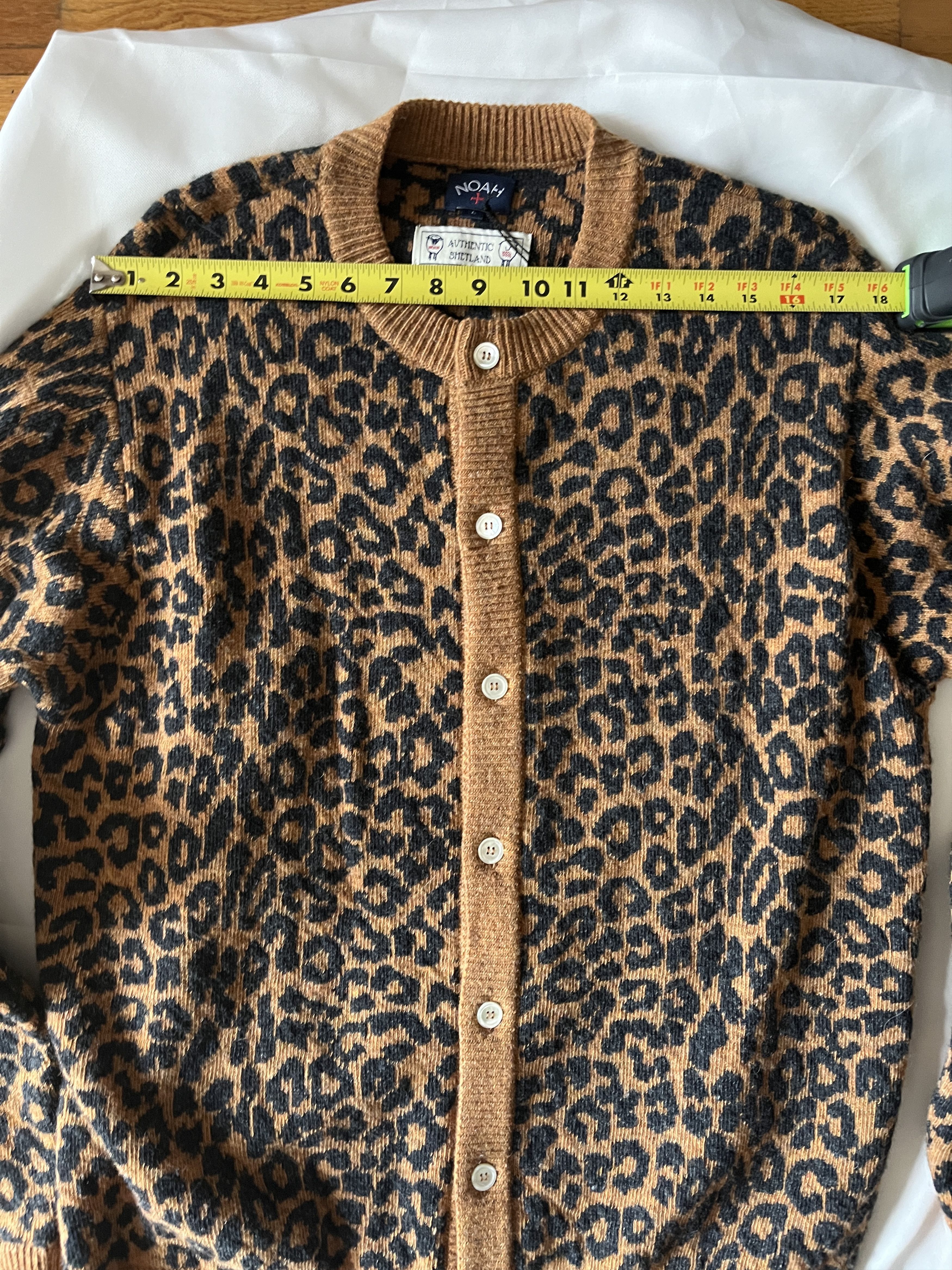 Noah Leopard Cardigan Sweater Size US L / EU 52-54 / 3 - 7 Thumbnail