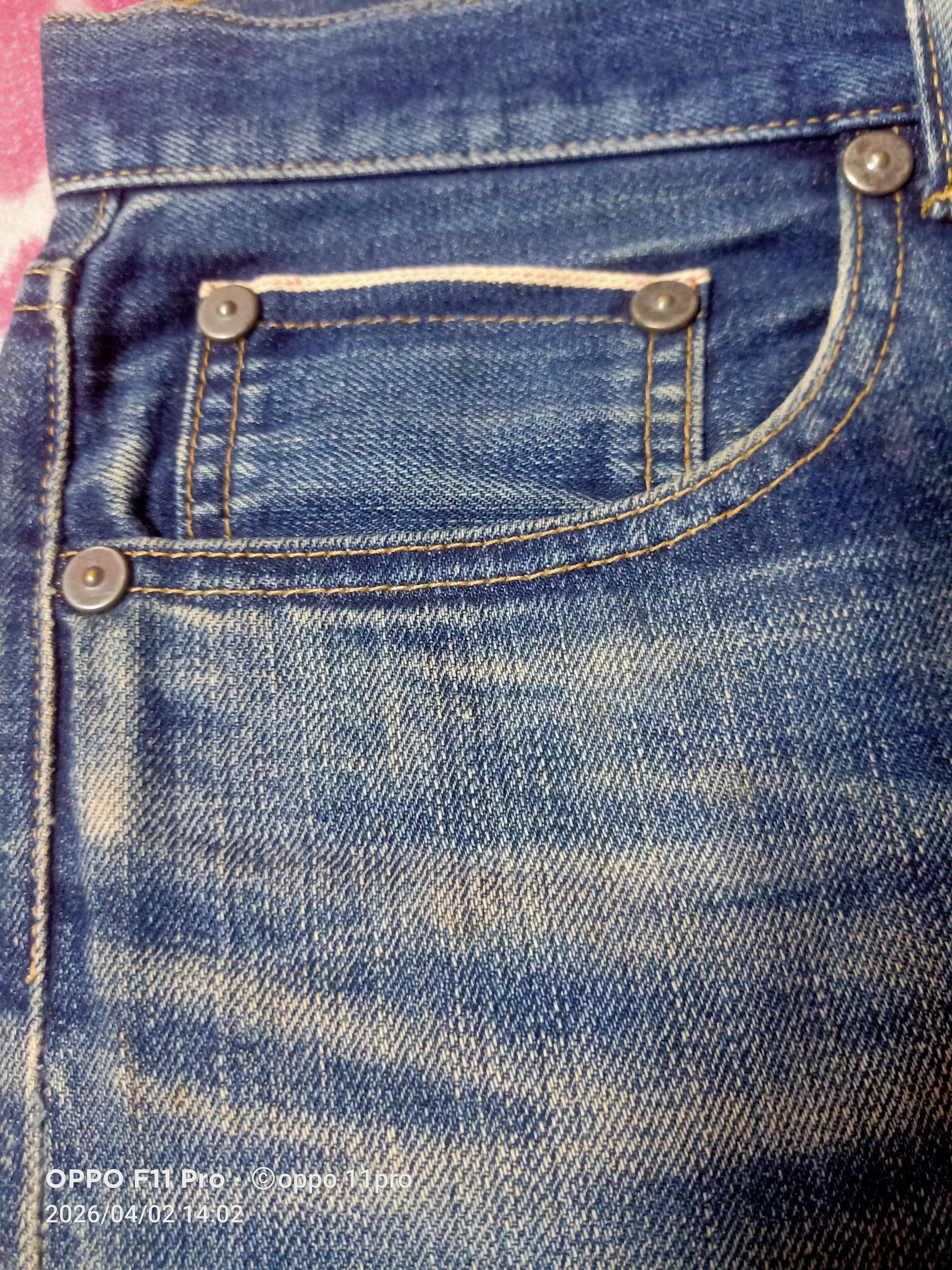 Takeo Kikuchi 💥Takoe Kikuchi Redselved Denim Distressdeni 💥 Size US 35 - 5 Thumbnail