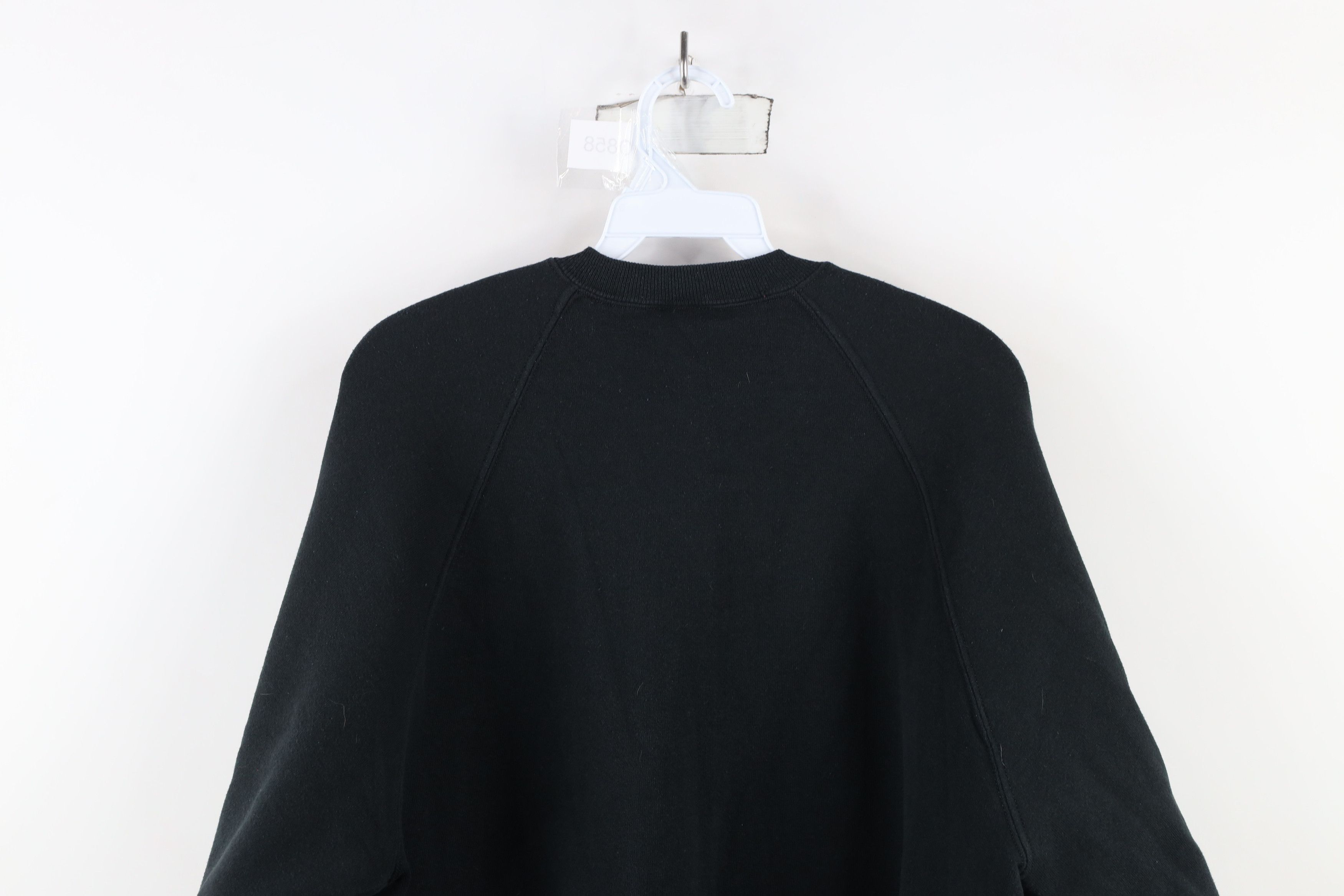 Vintage Vintage 90s Streetwear Blank Crewneck Sweatshirt Black USA Size US XXL / EU 58 / 5 - 9 Thumbnail