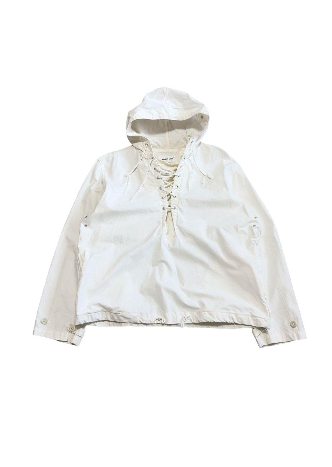 Image of Helmut Lang A/w 2000 Anorak Parka in White, Men's (Size Small)