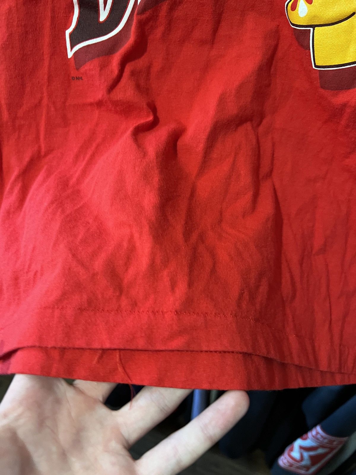 Band Tees VINTAGE CHICAGO BLACKHAWKS HANES SINGLE STITCH T SHIRT AOP Size US L / EU 52-54 / 3 - 6 Thumbnail