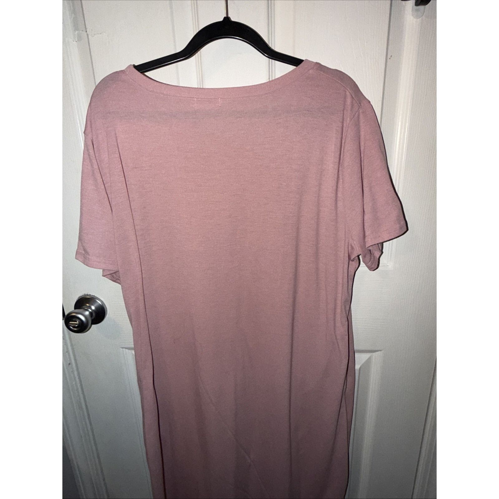 Other Naggoo Women Long Tshirt Dress XXL Salmon Pink Stretch Size XXL / US 16-18 / IT 52-54 - 7 Thumbnail