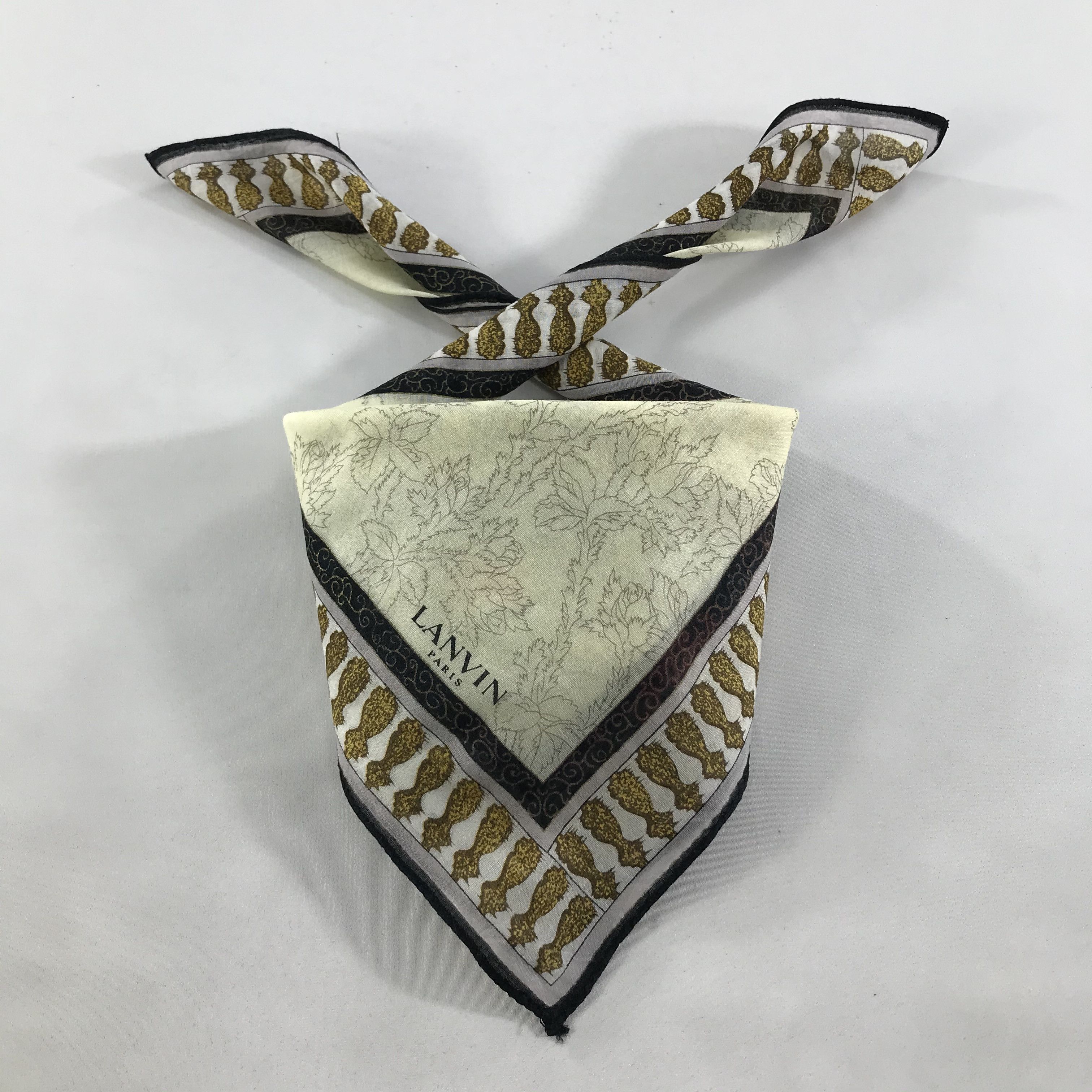 Lanvin × Vintage Lanvin Bandana / Handkerchief / Neckerchief - S1310 Size ONE SIZE - 3 Thumbnail