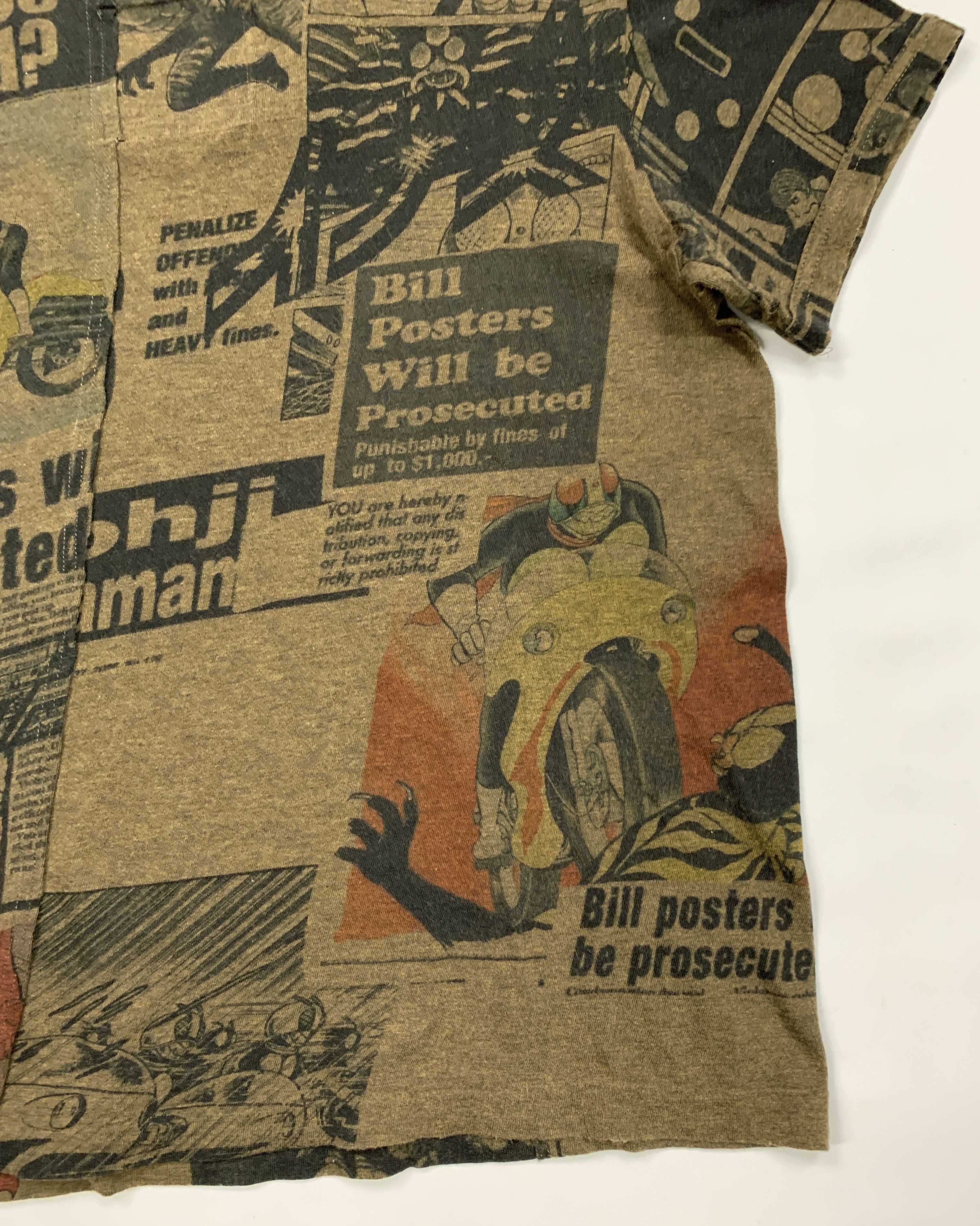 Yohji Yamamoto 2007 Kamen Rider Manga T-Shirt Size S / US 4 / IT 40 - 10 Thumbnail