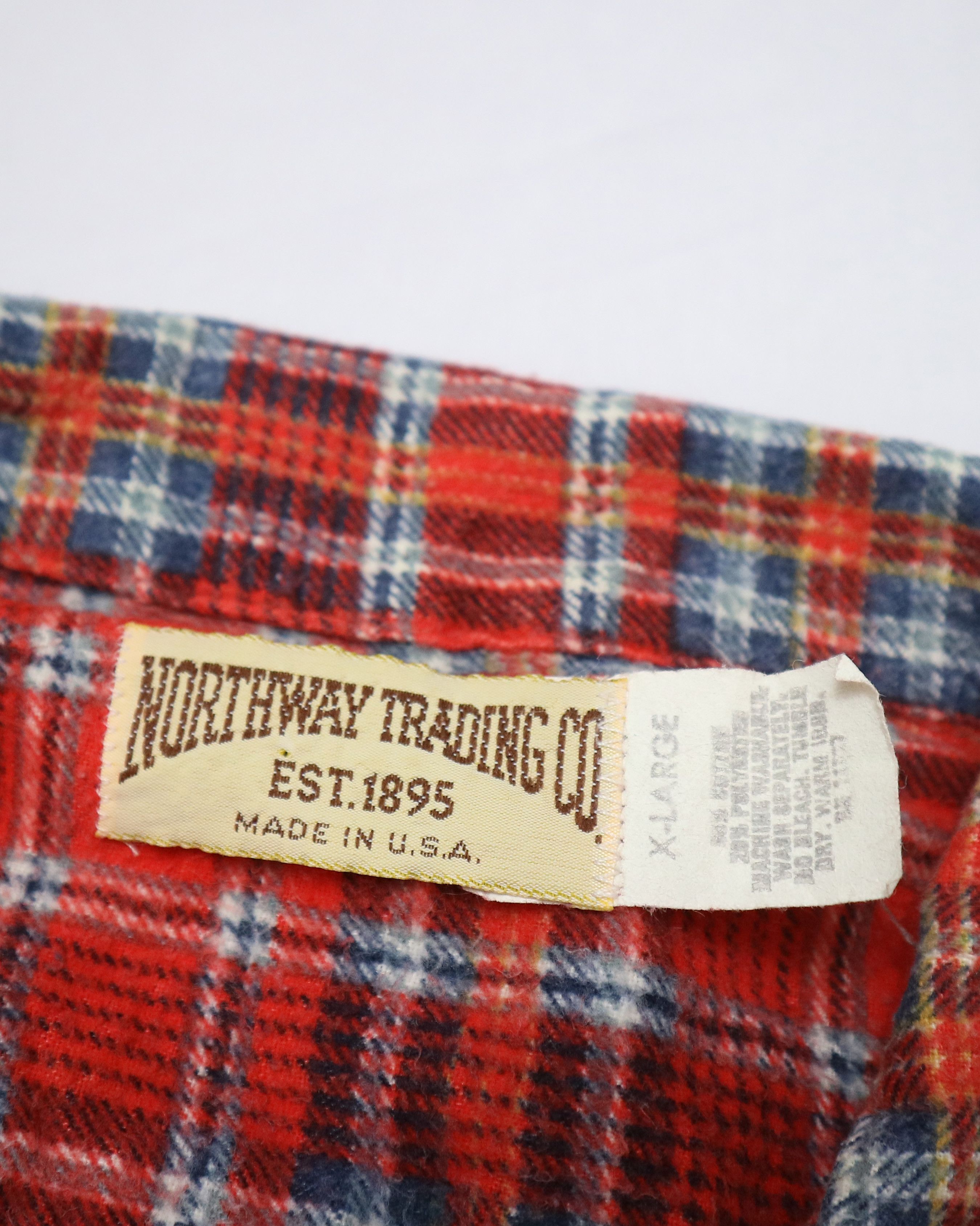 Vintage NORTHWAY TRADING flannel shirt Size US XL / EU 56 / 4 - 7 Thumbnail