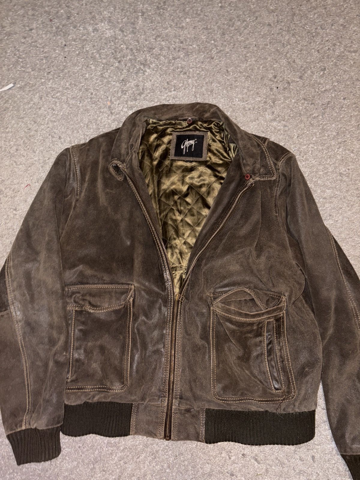 Other pilot Lether bomber Jacket military type Size US M / EU 48-50 / 2 - 8 Thumbnail