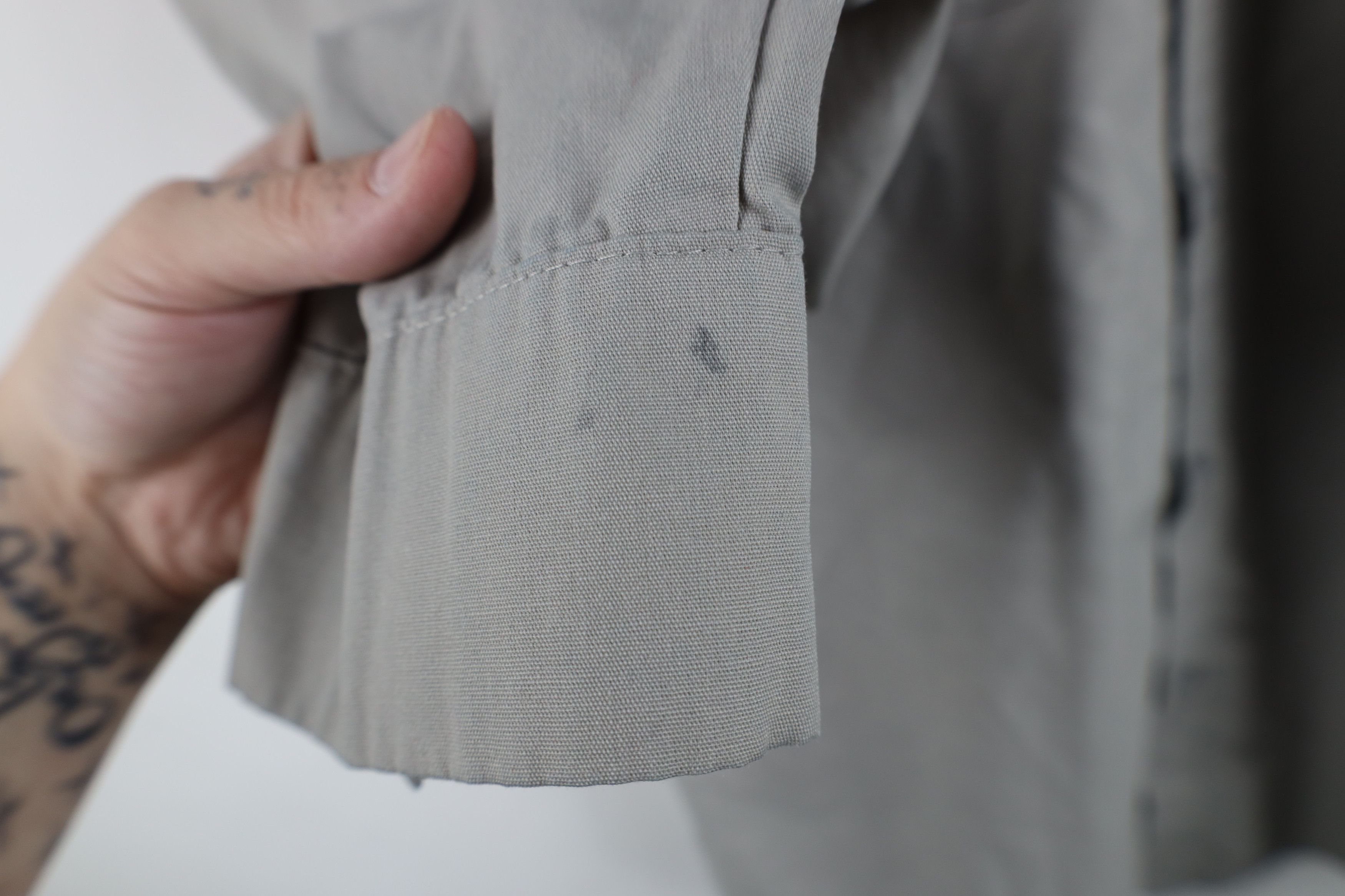 Vintage Vintage 90s Streetwear Workwear Mechanic Button Shirt Gray Size US M / EU 48-50 / 2 - 9 Thumbnail