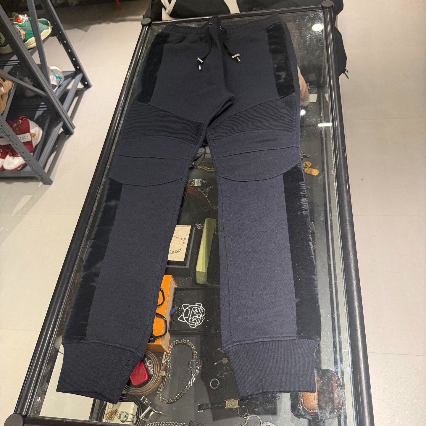 Balmain Balmain Main Line Moto Track Pants Size US 28 / EU 44 - 1 Thumbnail