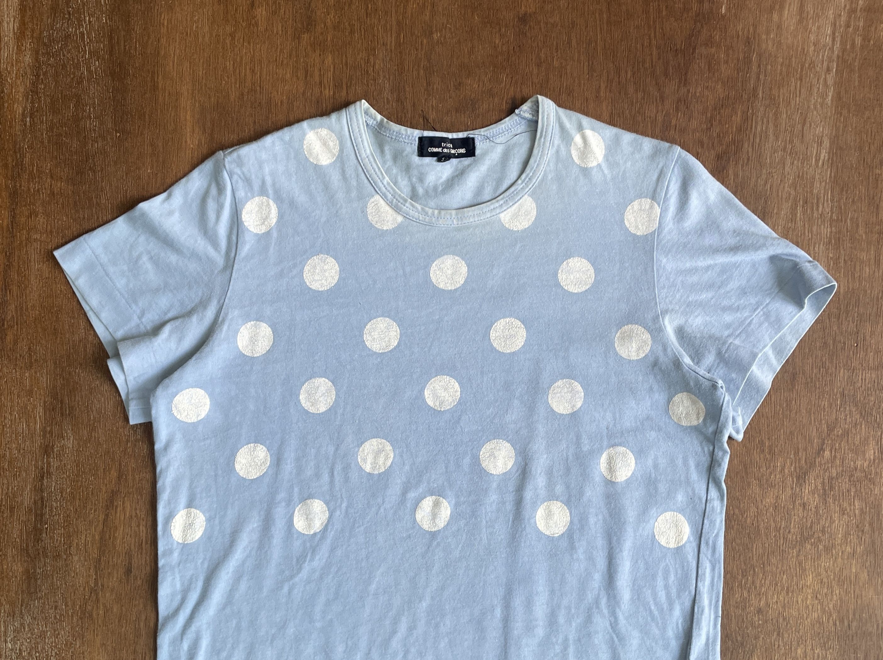 Comme des Garcons COMME des GARCONS Polkadot Blue Top 2009 Size US M / EU 48-50 / 2 - 2 Thumbnail
