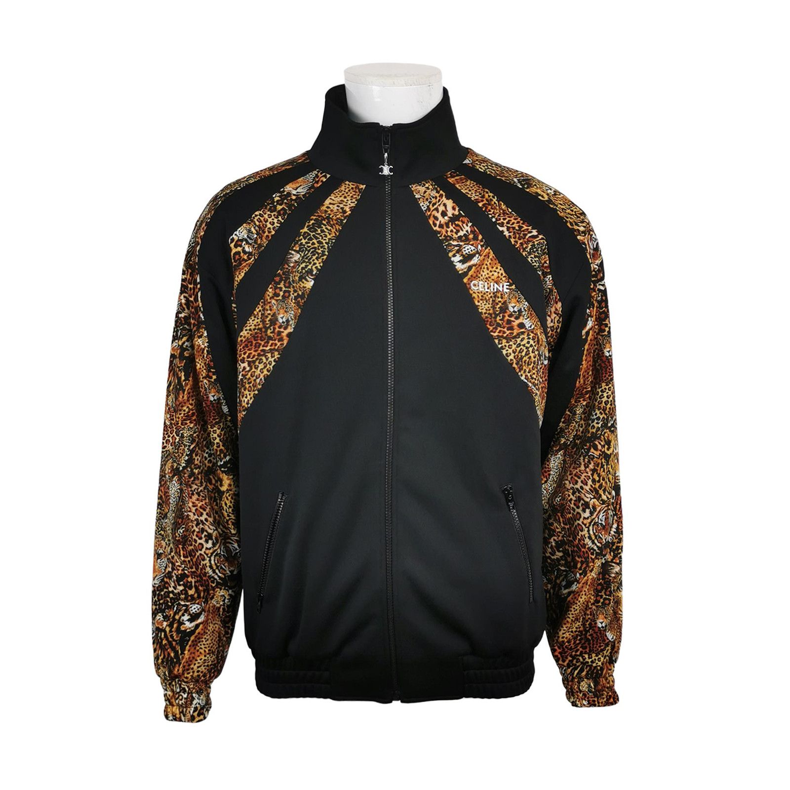 Celine Celine Leopard Print Padded Track Jacket Size L Size US L / EU 52-54 / 3 - 1 Thumbnail