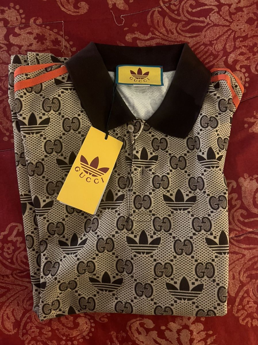 Adidas × Gucci Gucci x Adidas Trefoil Polo Shirt XXL!! Brand New w/ Tags!! Size US XXL / EU 58 / 5 - 1 Thumbnail