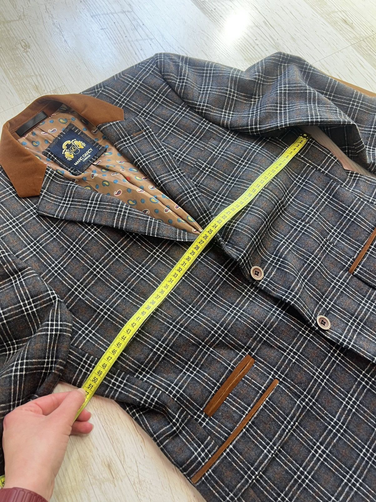 Other Mark Darsy Check Blazer Size 38 Classic Size 38R - 9 Thumbnail