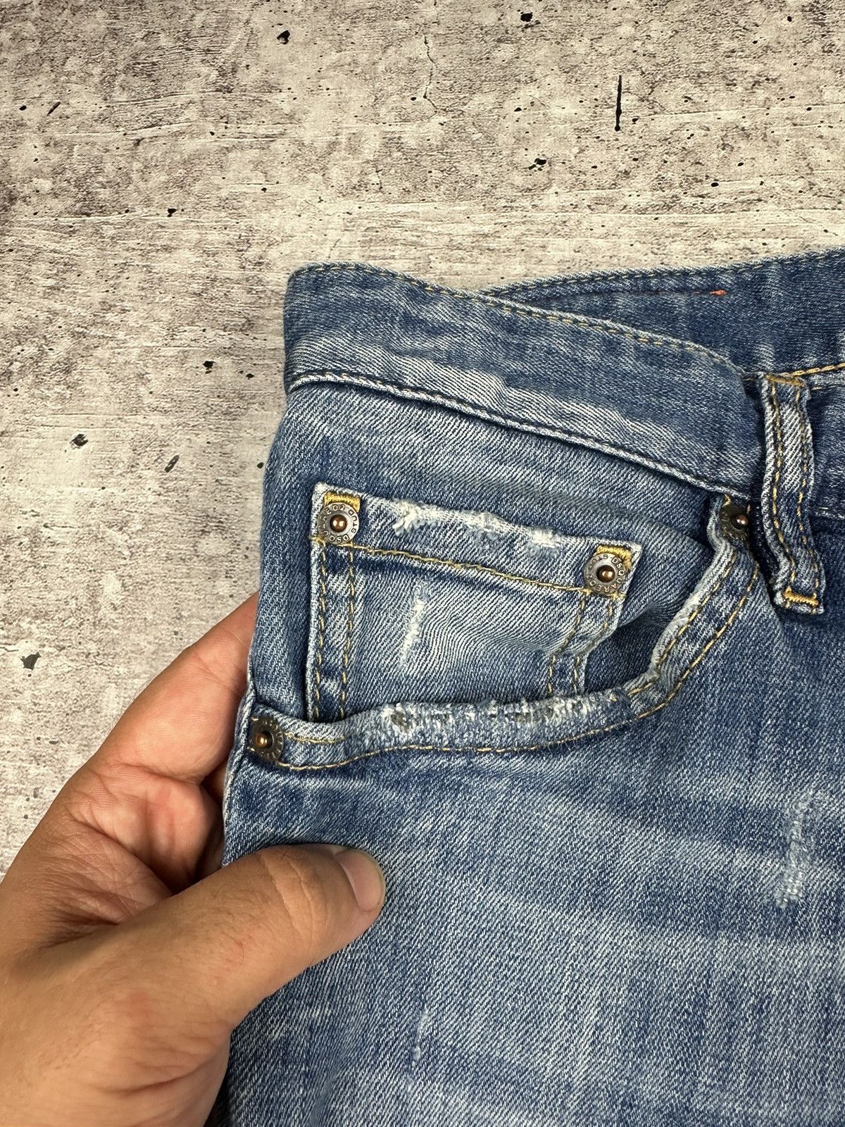 Dsquared2 Dsquared2 Cool Guy Distressed Denim Jeans Pants (A035) Size US 34 / EU 50 - 8 Thumbnail