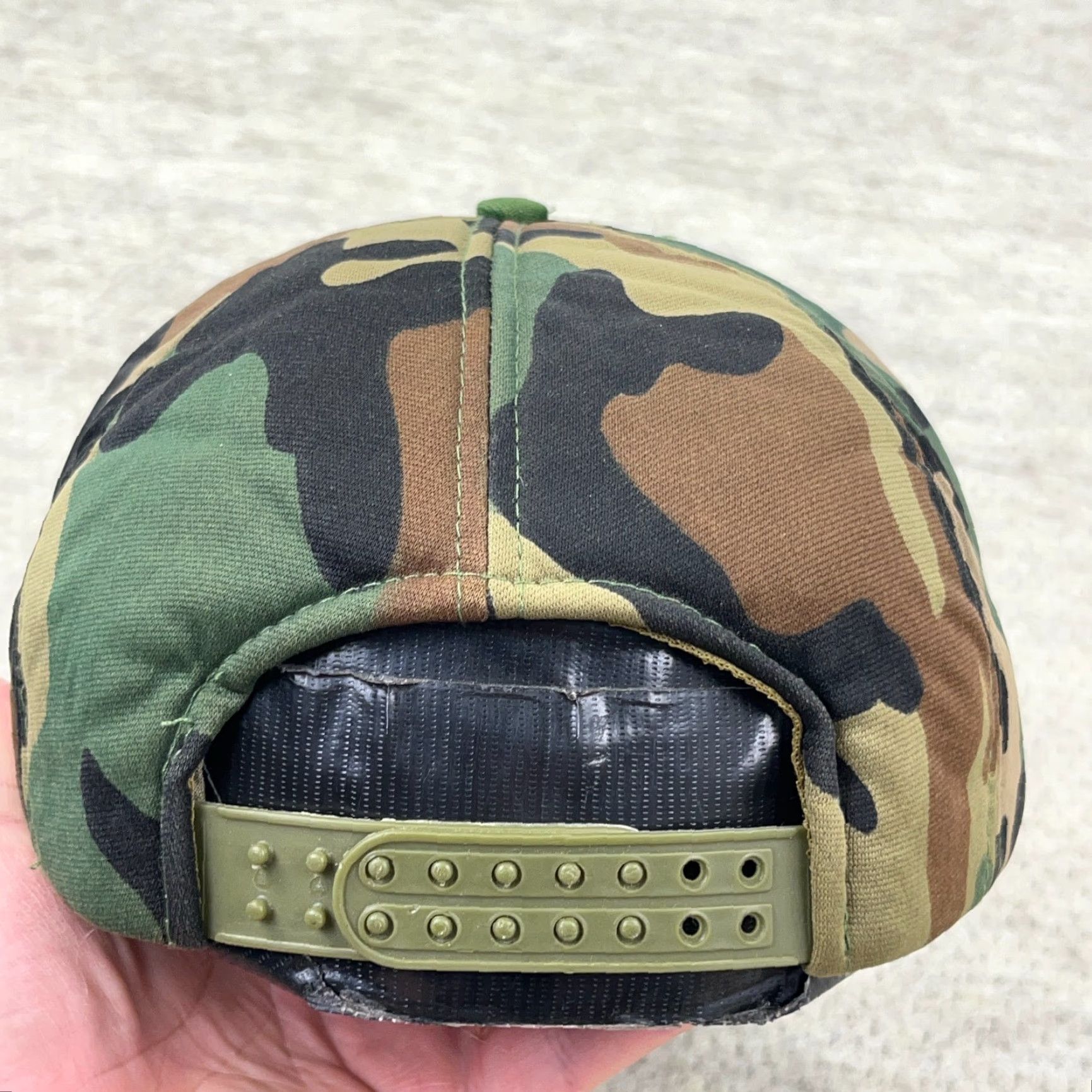 Vintage Vintage Mohr's Trucker Hat Shirt Cap Adjustable One Size Green Camouflage 90s Hipster Outdoor USA Mens Size ONE SIZE - 3 Thumbnail