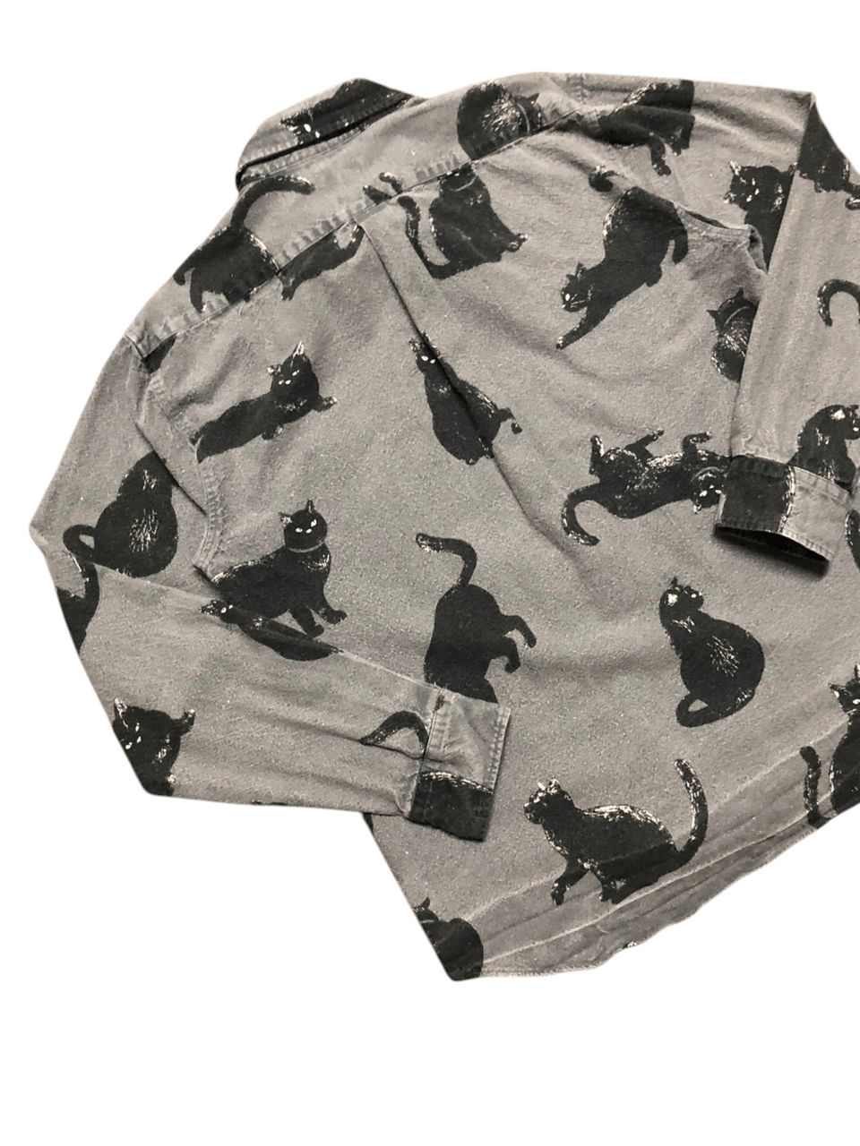 Japanese Brand Vintage CIAO Full Print Cat Long Sleeve Shirt Cropped Size US M / EU 48-50 / 2 - 6 Thumbnail