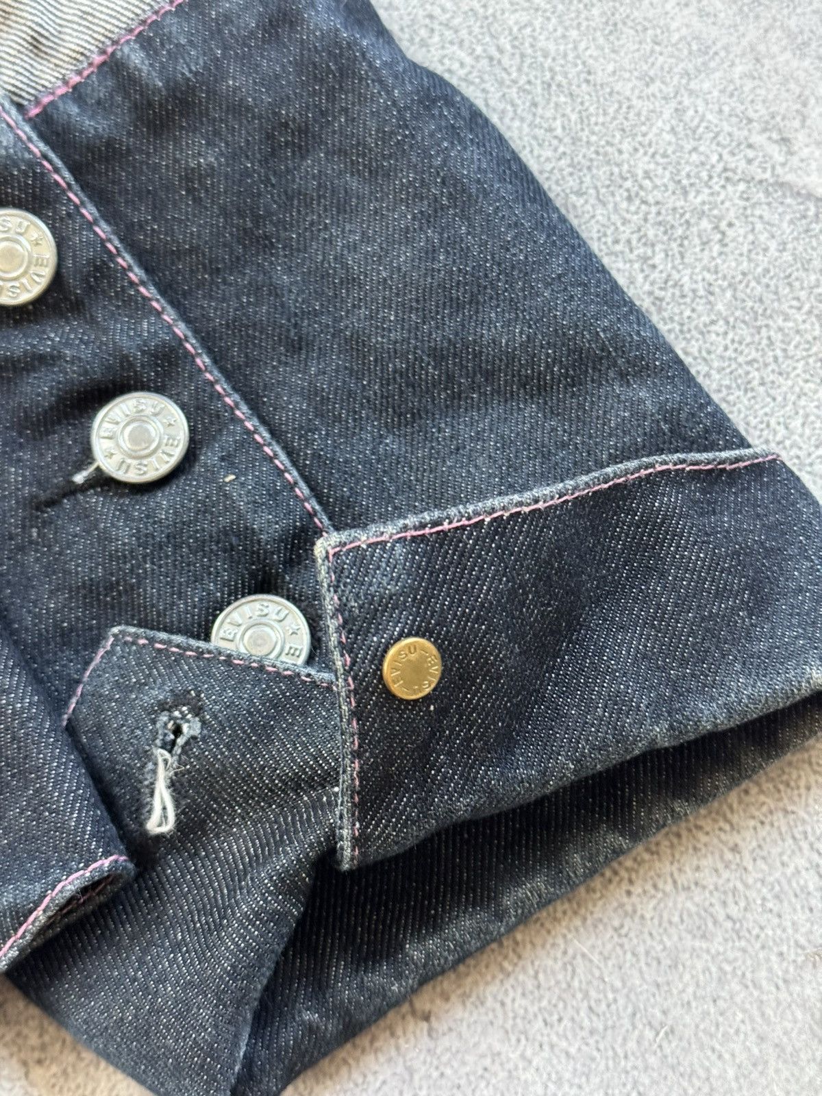 Evisu Evisu L japanese 🇯🇵 brand denim jacket button up vintage 90s Size L / US 10 / IT 46 - 12 Thumbnail