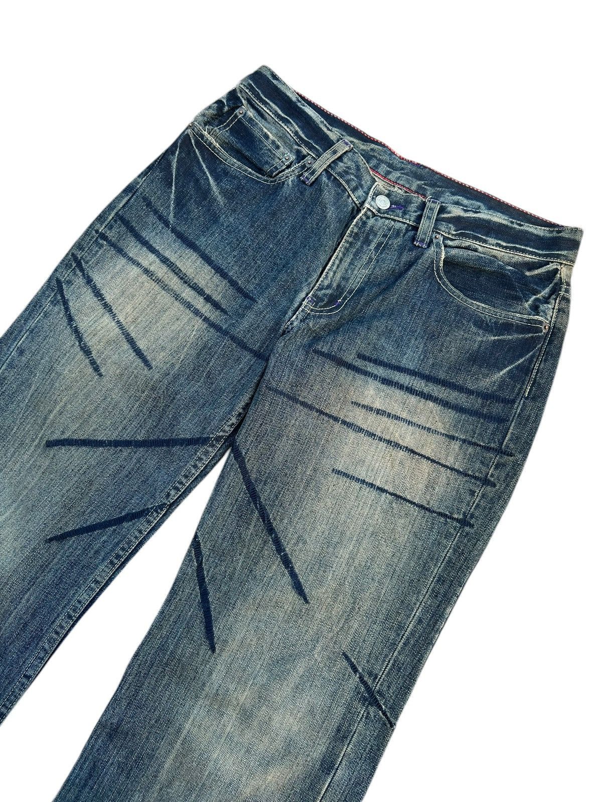 Kapital Vintage Takeo Kikuchi Japanese Distressed Denim Jeans Size US 32 / EU 48 - 4 Thumbnail