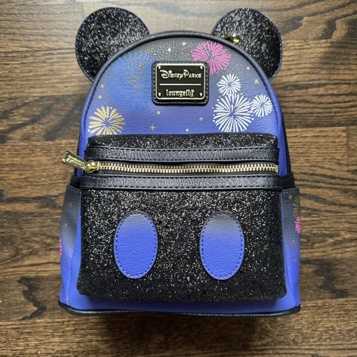 image of Disney Loungefly Cinderella Castle Fireworks Backpack | NWT in Purple, Women's