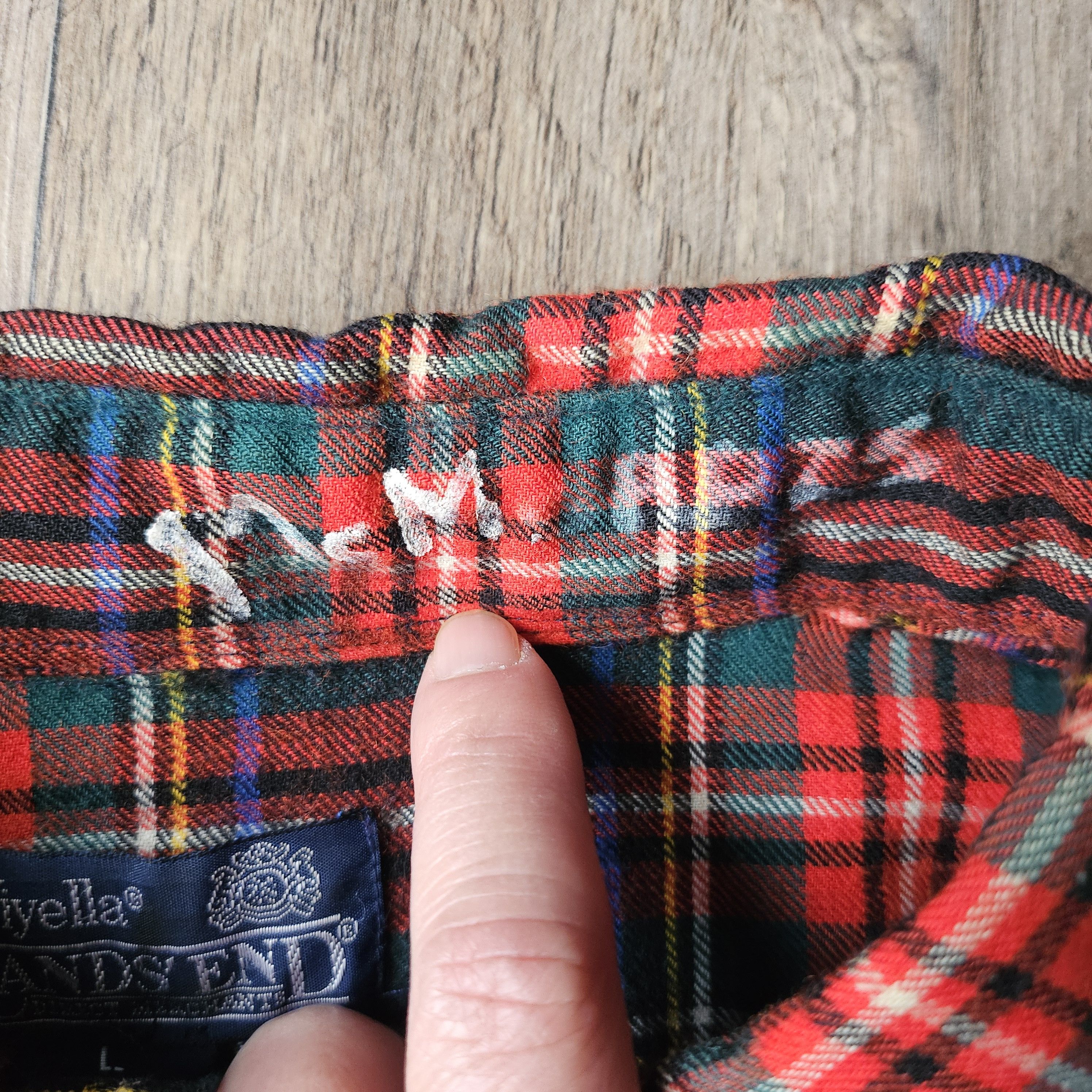 Lands' End × Vintage VTG Lands End Viyella Shirt Mens L 16-16 1/2 Button Down . Size US L / EU 52-54 / 3 - 5 Thumbnail