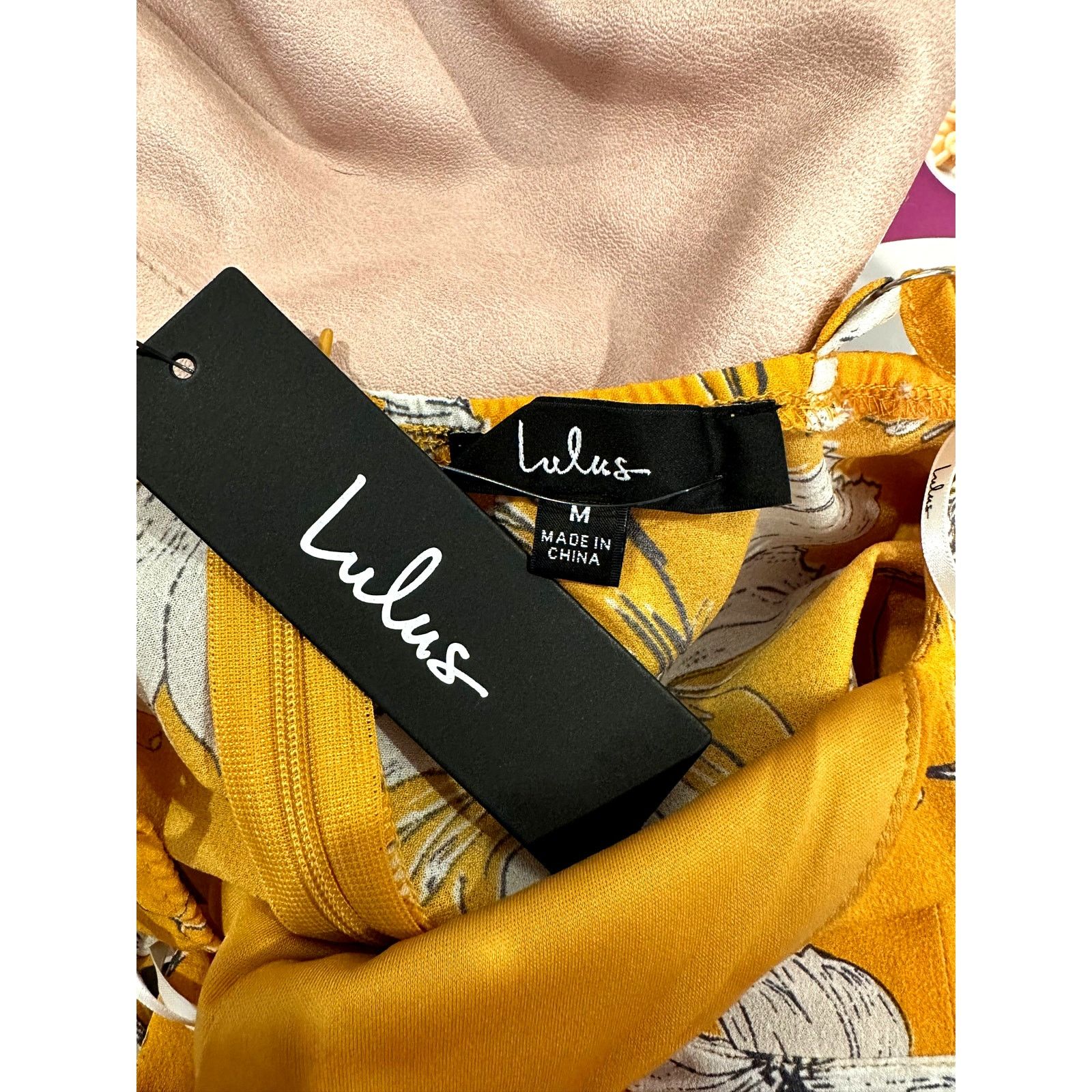 Other Lulu’s Darling Daylily Mustard Floral Hi-Lo Maxi Dress M Size M / US 6-8 / IT 42-44 - 21 Thumbnail
