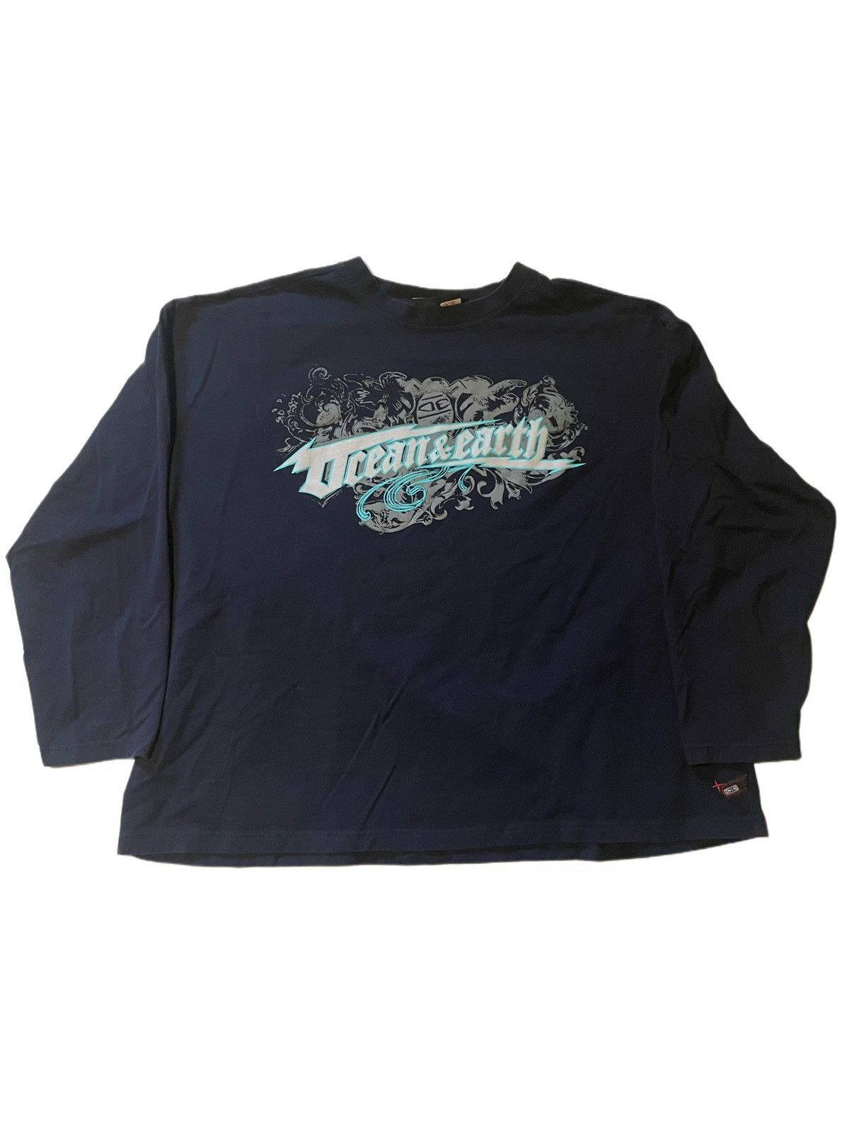 Affliction × Tapout Super Sick Baggy Y2K Ocean&Earth Longsleeve Size US XXL / EU 58 / 5 - 1 Thumbnail