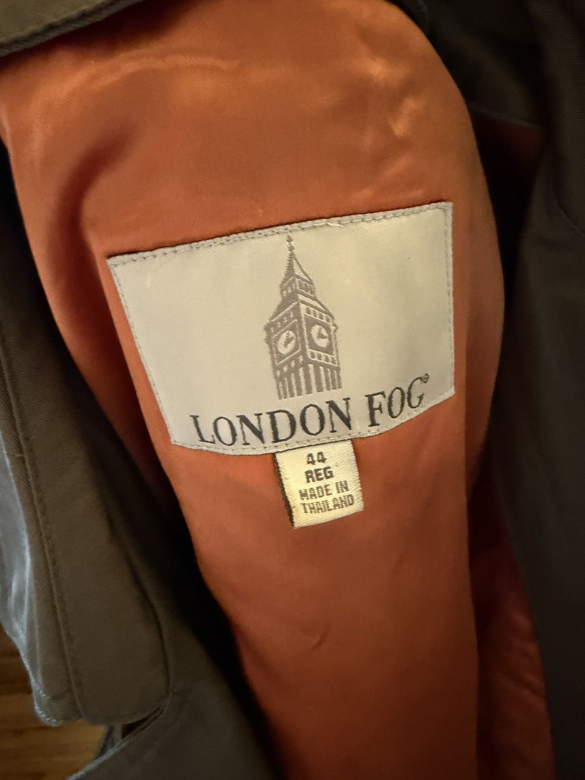London Fog London fog grey trench coat with orange lining Size US L / EU 52-54 / 3 - 4 Thumbnail