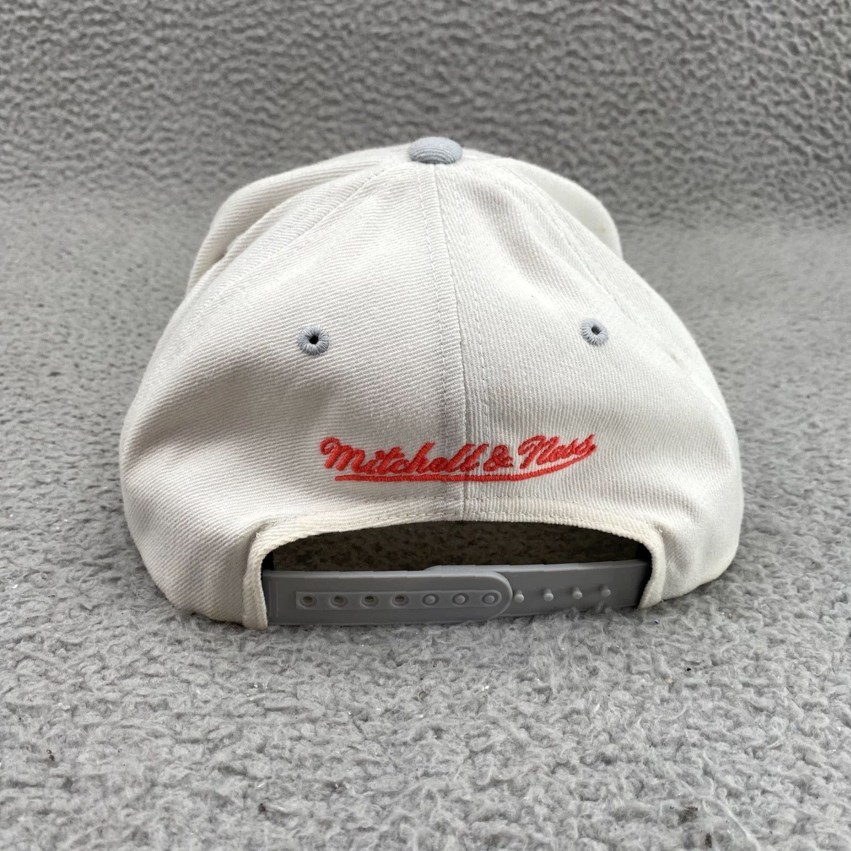Mitchell & Ness Mitchell Ness Charlote Hornets Hat Cap Snap Back Adult Trucker Patch NBA Men's One Size Orange Cotton Canvas Adjustable Snapback Classic Men’s Hat Size ONE SIZE - 5 Thumbnail