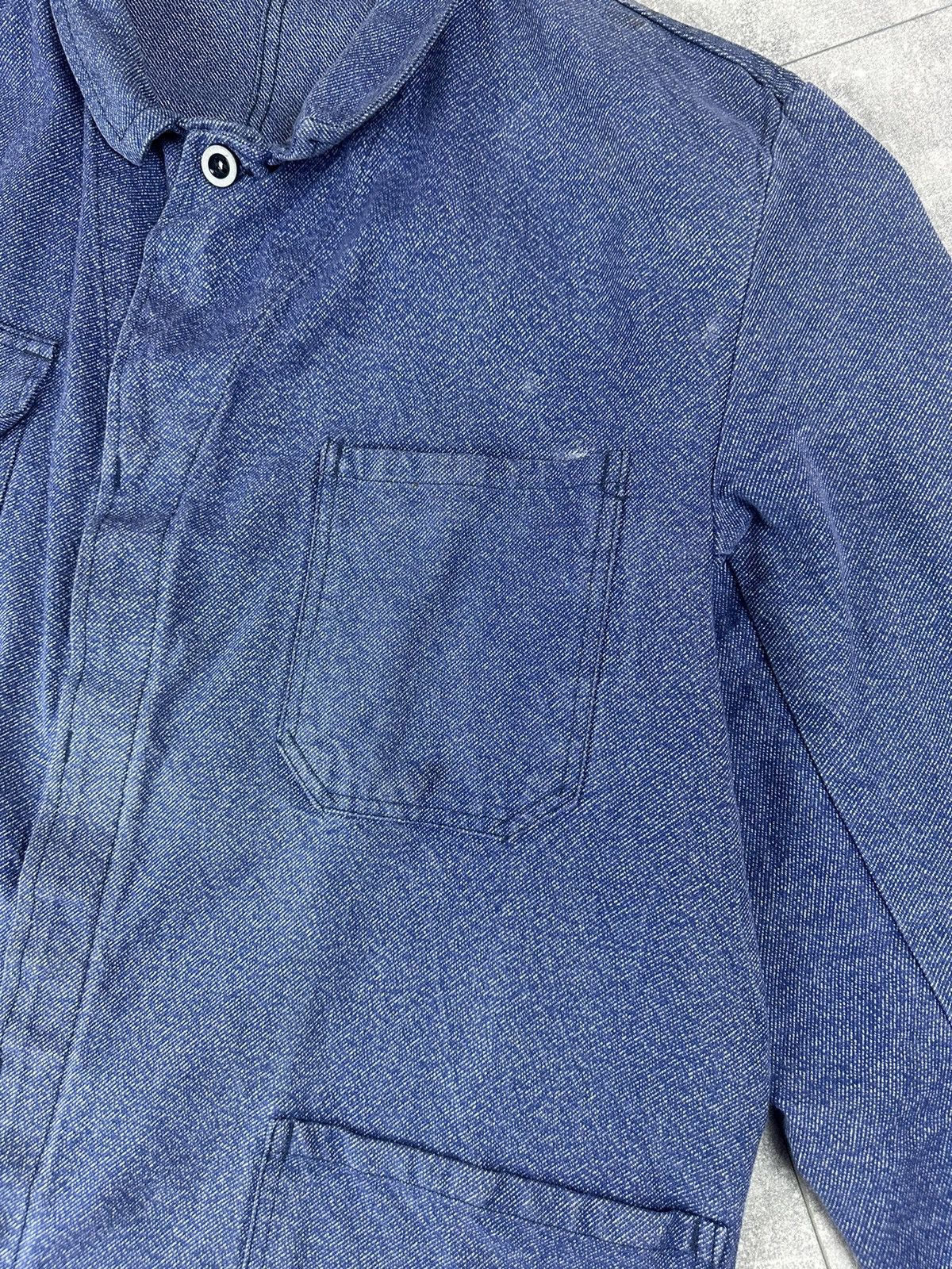 Le Laboureur Vintage Retro 70S Fischer Pecheur WorkWear Chore Jacket Size US L / EU 52-54 / 3 - 8 Thumbnail